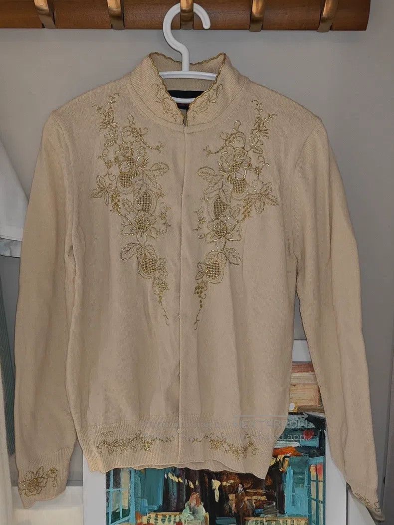 Comme des Garcons Comme Des Garcons Gold embroidery cardigan, size S Size S / US 4 / IT 40 - 1 Thumbnail