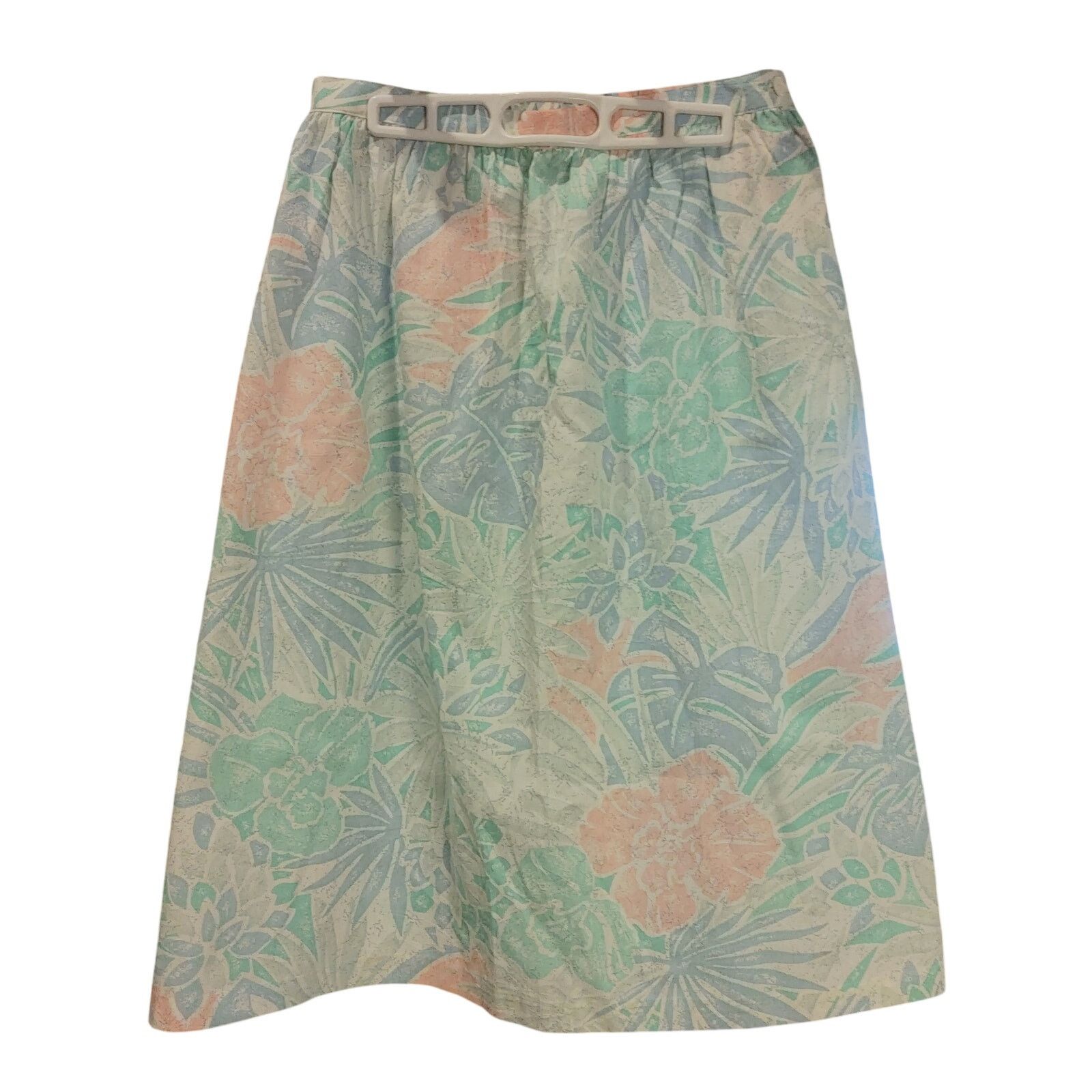 Other VTG Alfred Dunner Pastel Botanical Print Midi Skirt Women 14 Size 36" / US 14 / IT 50 - 1 Thumbnail
