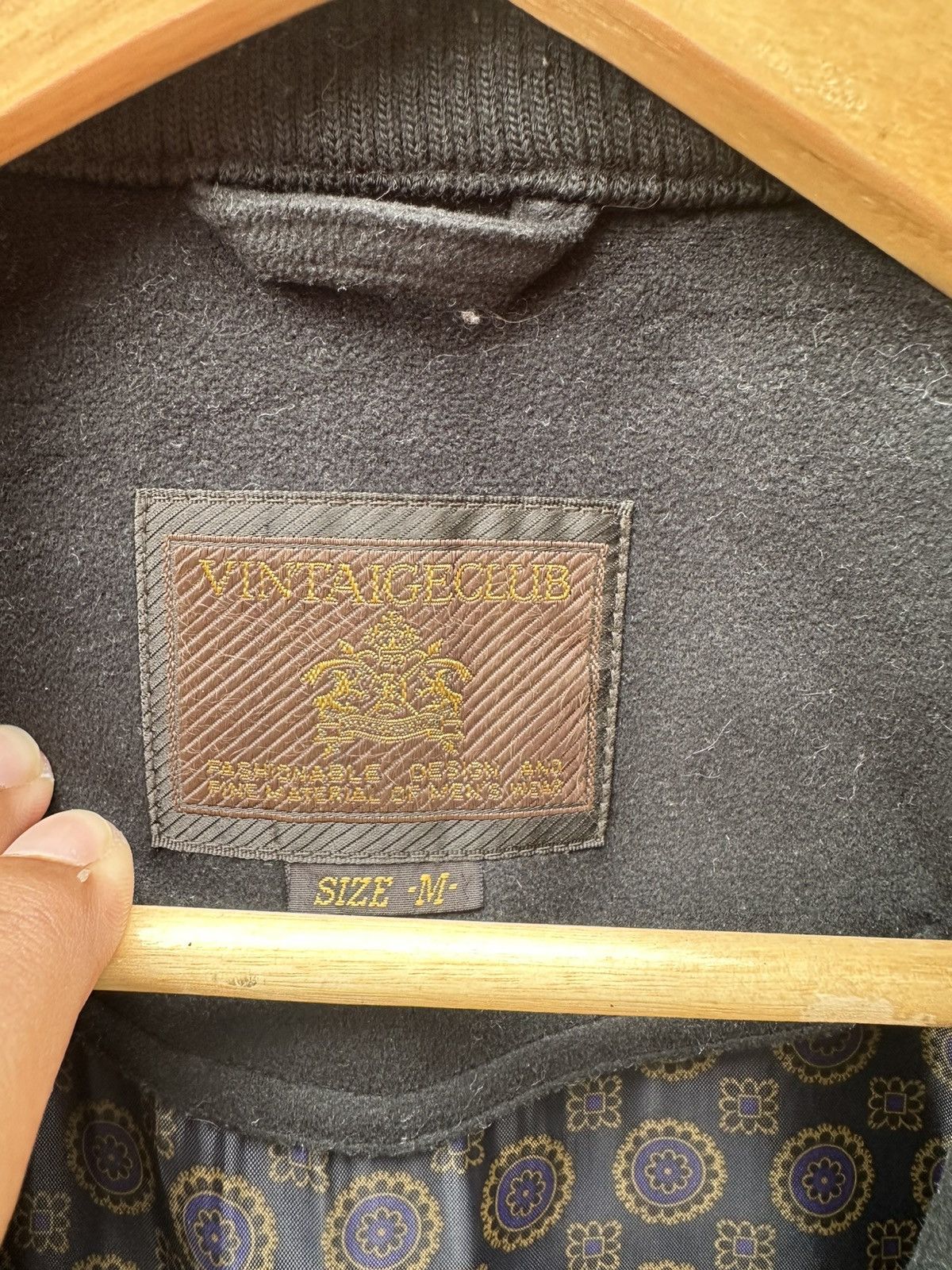 Vintage 👹Vintaige Club Black Suede Bomber Jacket Size US M / EU 48-50 / 2 - 7 Thumbnail