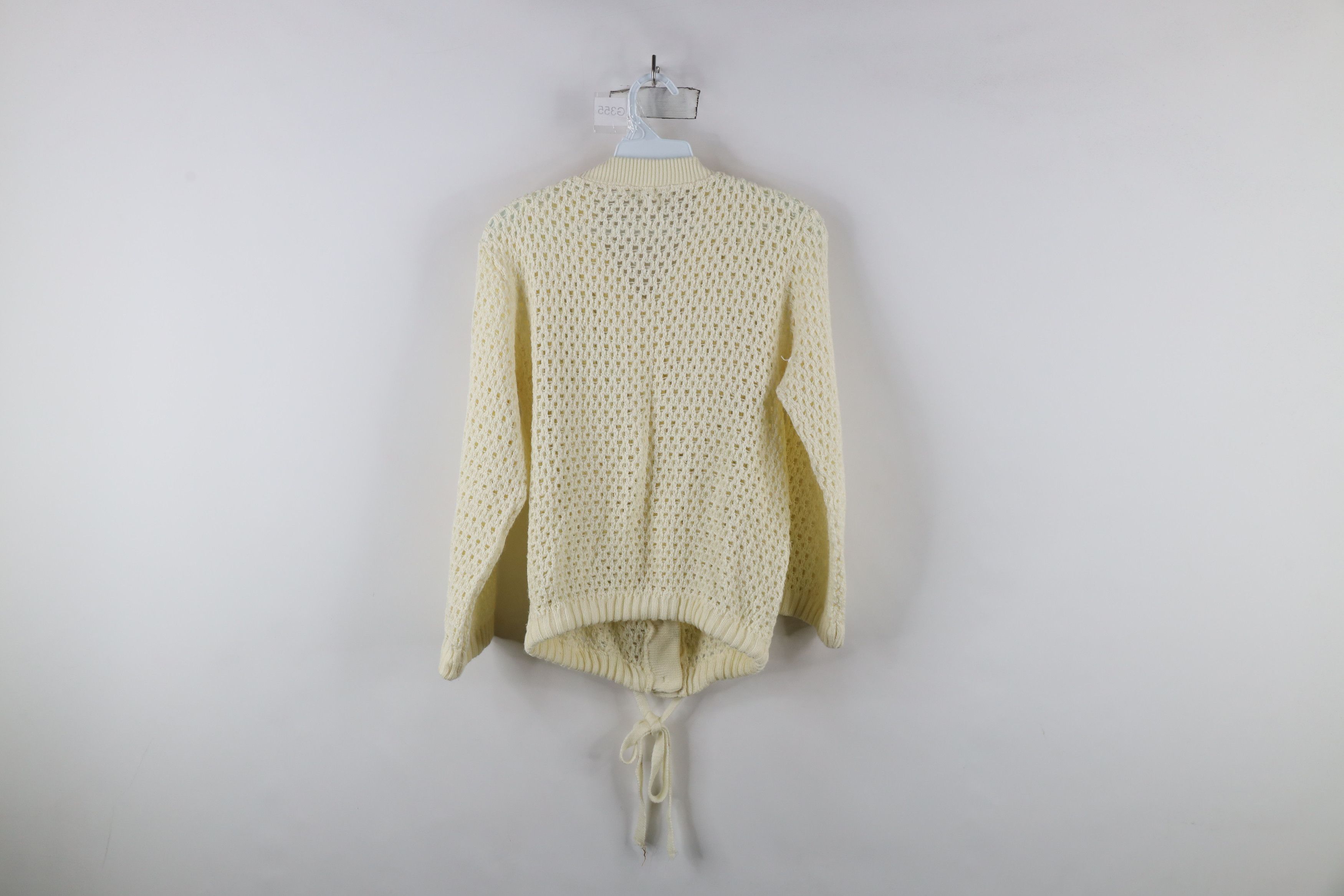 Vintage Vintage 60s 70s Rockabilly Crochet Knit Cardigan Sweater Size S / US 4 / IT 40 - 12 Thumbnail