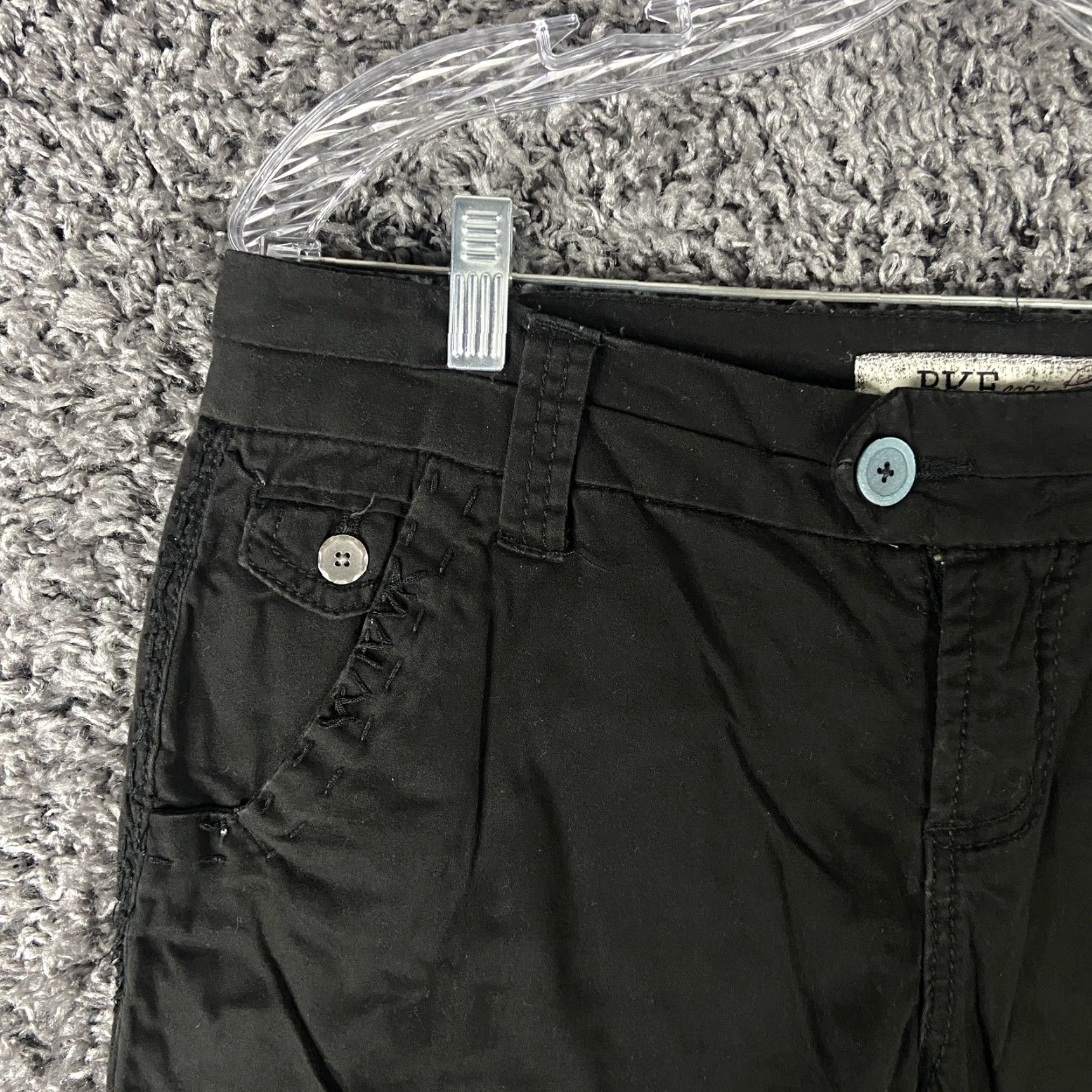 Vintage BKE Buckle Casuals Khloe Pants Women 29 Black Flair Size 29" - 3 Thumbnail