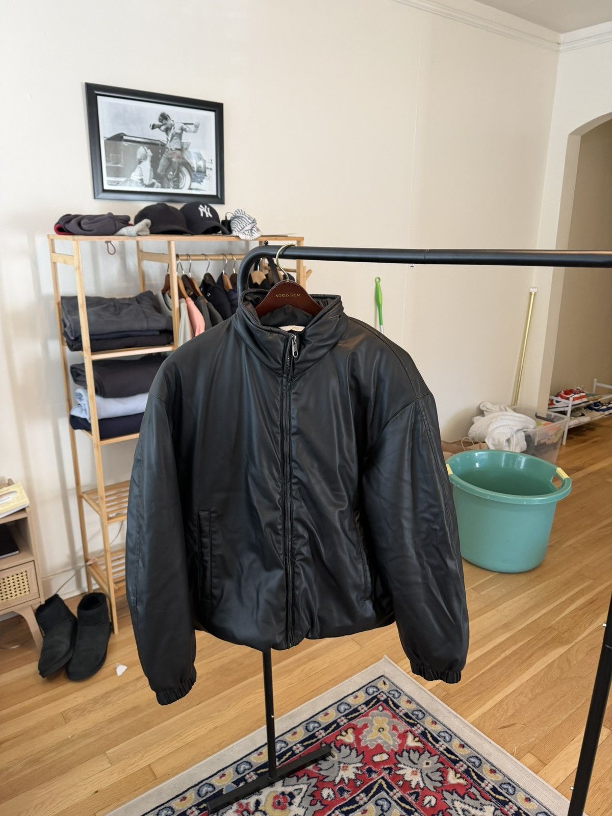 Zara ZARA Faux Leather Bomber Size US L / EU 52-54 / 3 - 1 Thumbnail