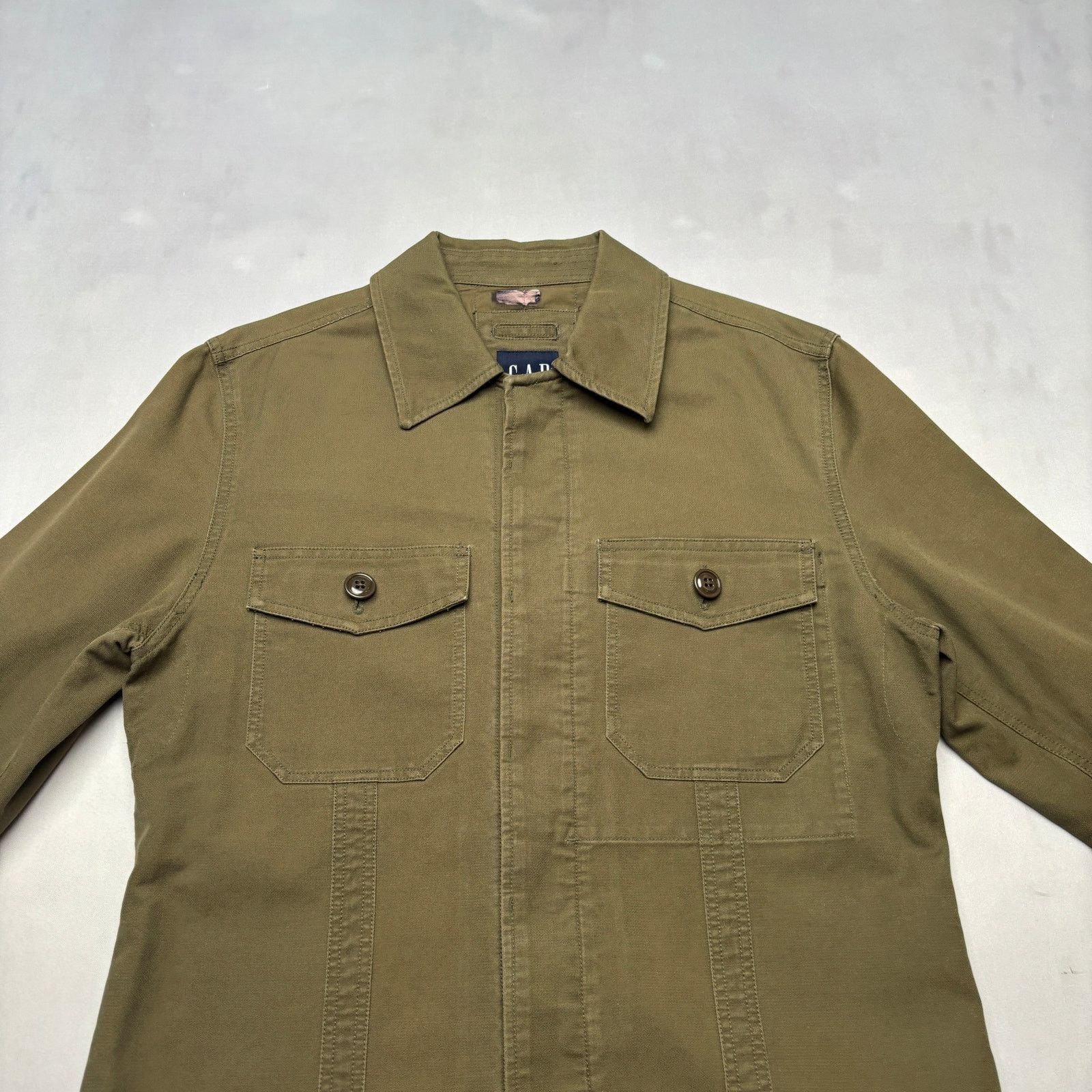 Gap Vintage Gap Work Wear Button Up Men's Medium Y2K Utility Size US M / EU 48-50 / 2 - 2 Thumbnail
