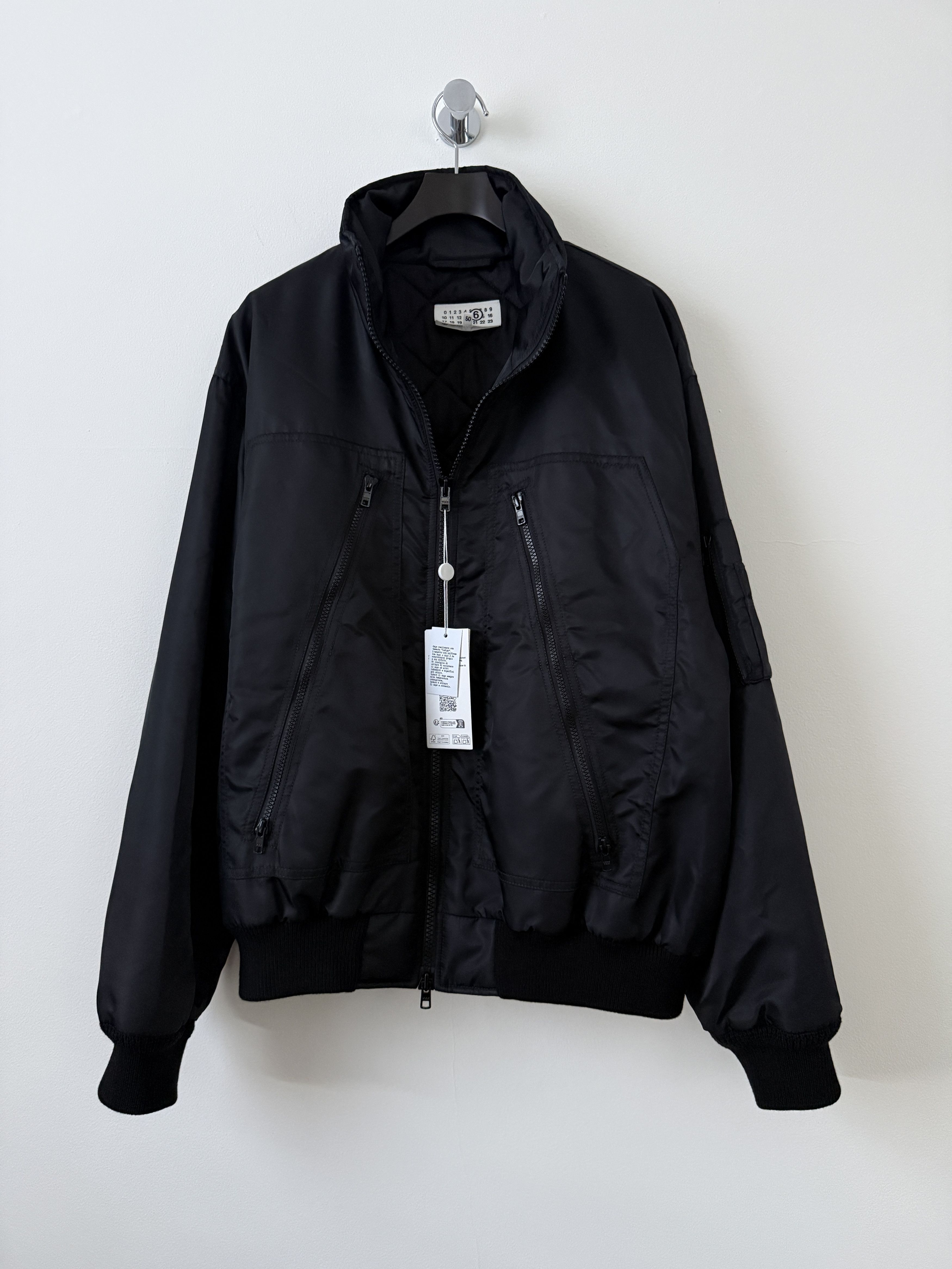 Maison Margiela MM6 Nylon Zip Bomber Jacket Size US M / EU 48-50 / 2 - 2 Thumbnail