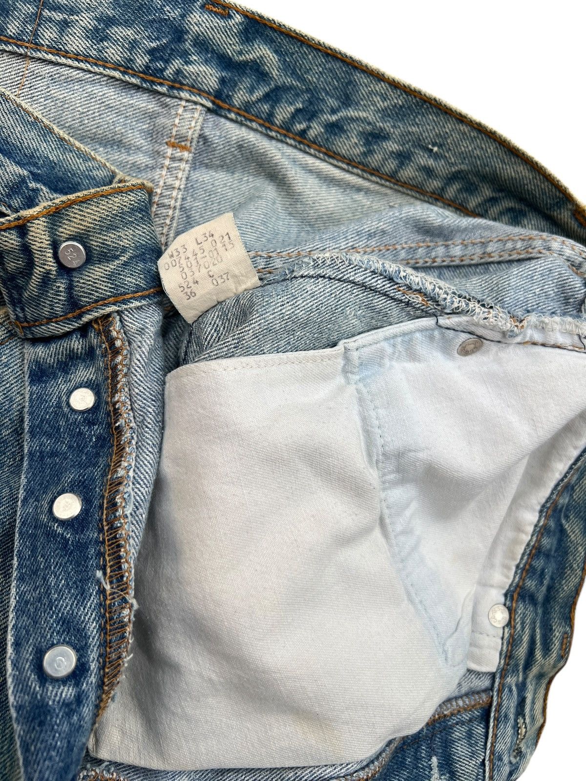 Levi's Vintage 80s Levis Distressed Mudwash Denim Jeans 33x34 W33 Size US 33 - 10 Thumbnail