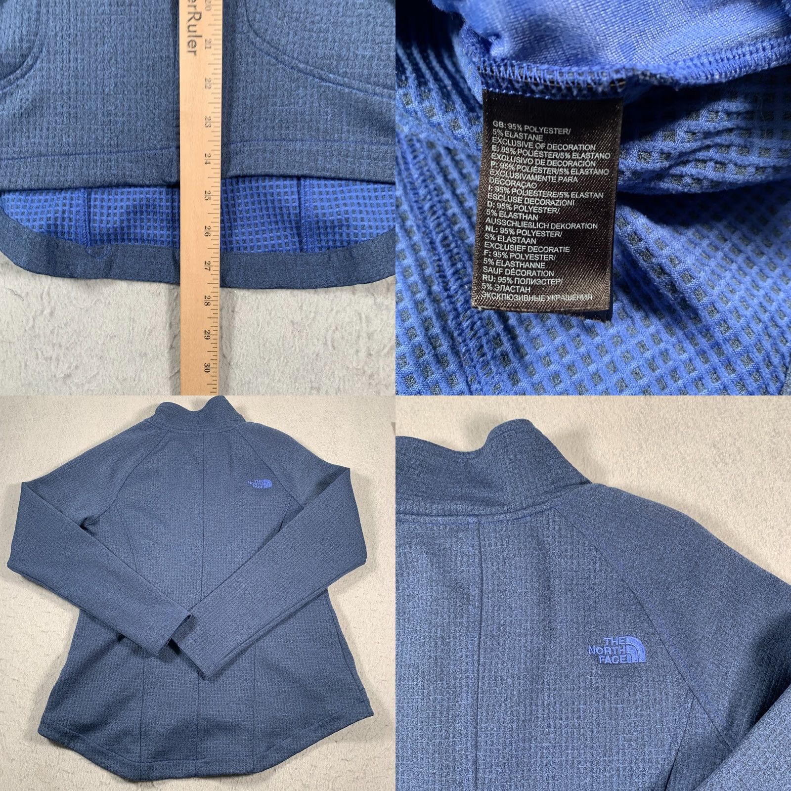 The North Face The North Face Jacket Womens M Blue Full Zip Casual Regular Size Middle-Length Polyester Lined Solid Coat/Outer Shell Mens? Size M / US 6-8 / IT 42-44 - 8 Thumbnail