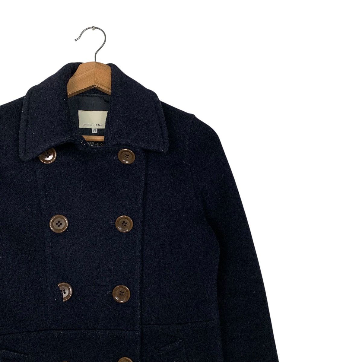 Japanese Brand Spick And Span Double Breasted Wool Cashmere Jacket Size S / US 4 / IT 40 - 5 Thumbnail
