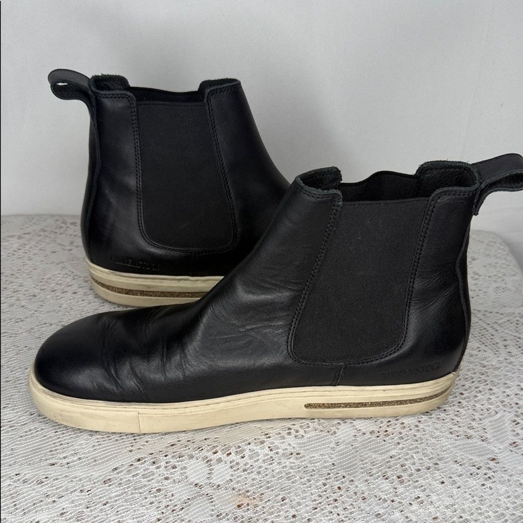 Birkenstock Birkenstock Bend Chelsea black leather high top boots sz 10 Size US 10 / IT 40 - 3 Thumbnail