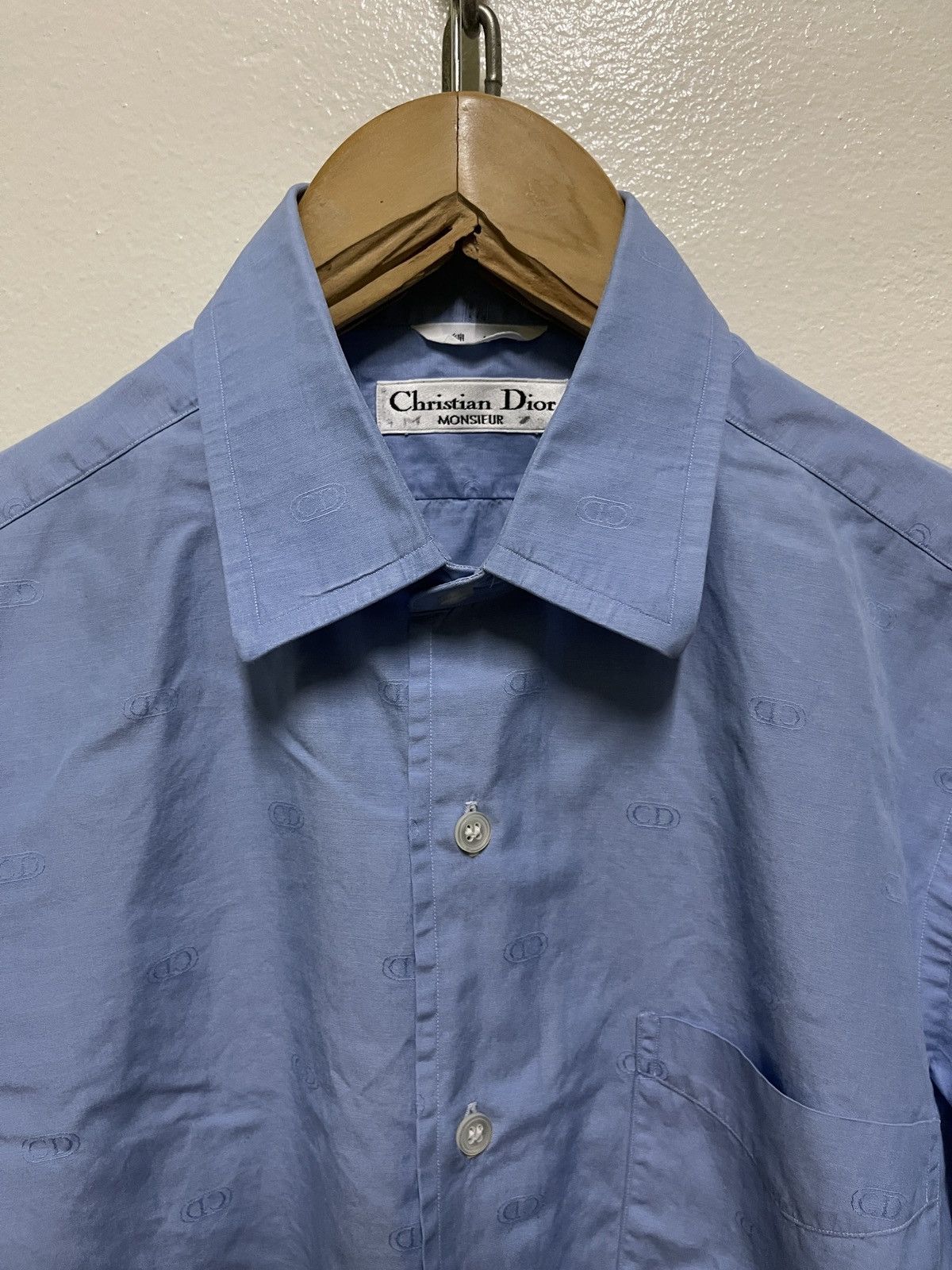 Christian Dior Monsieur × Vintage Christian Dior Full Print CD Shirt Long Sleeve Size US S / EU 44-46 / 1 - 5 Thumbnail