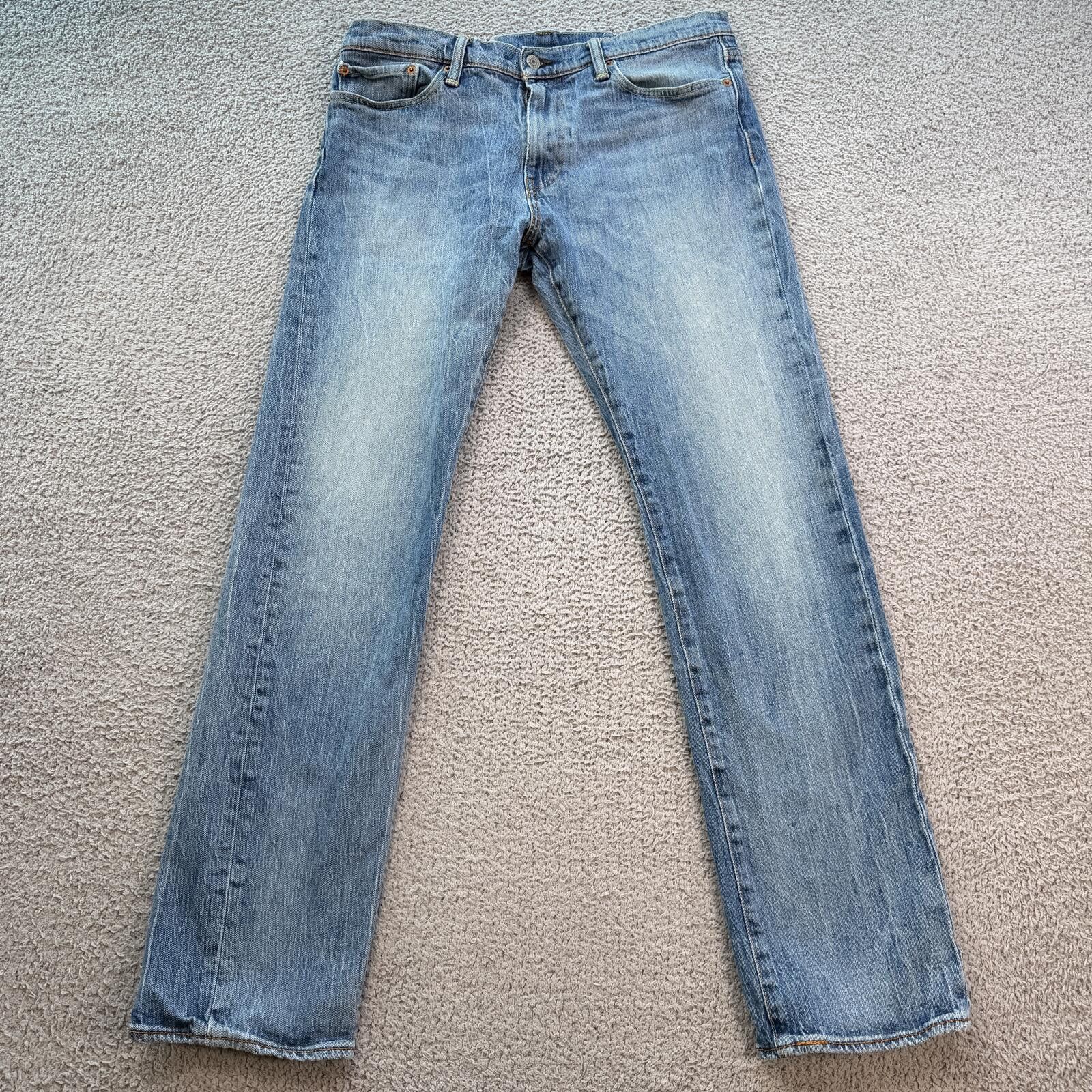 Levis 504 White Oak Cone Denim Jeans Light Wash 34x34
