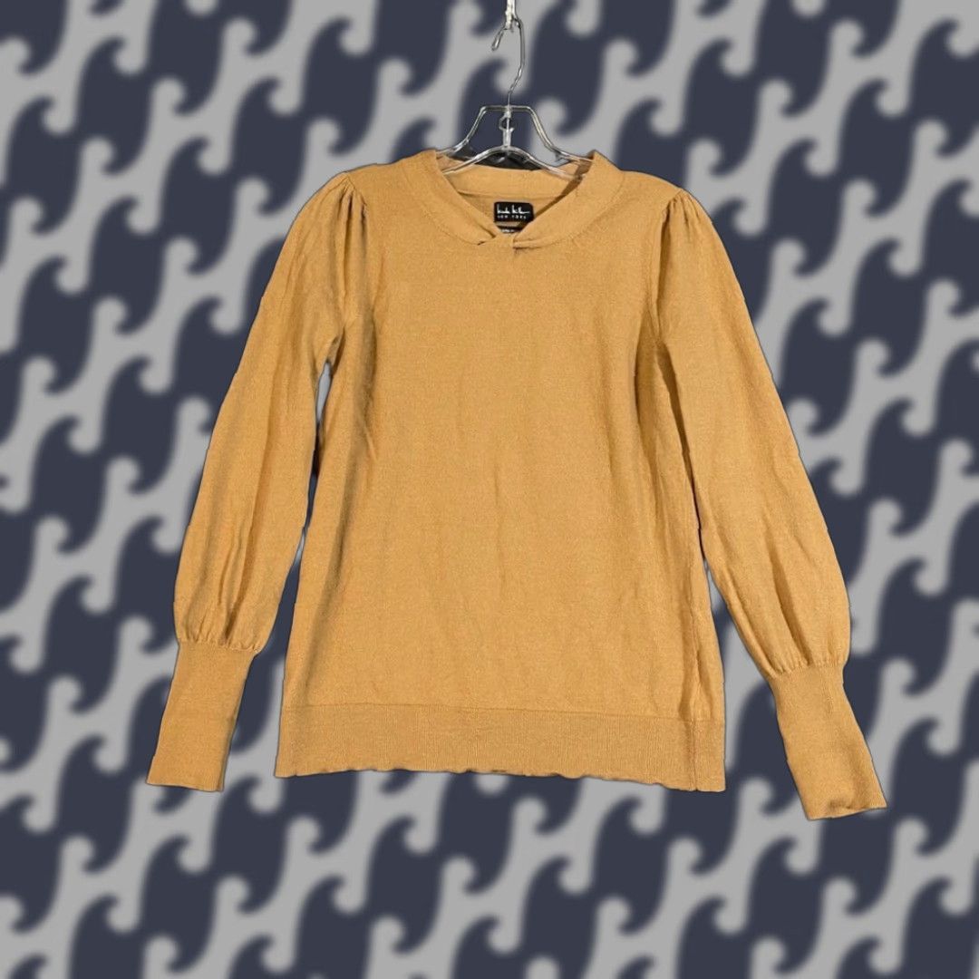 Nicole Miller Nicole Miller Brown 100% Extra Fine Merino Wool Pullover Sweater Women's Medium Size M / US 6-8 / IT 42-44 - 1 Thumbnail