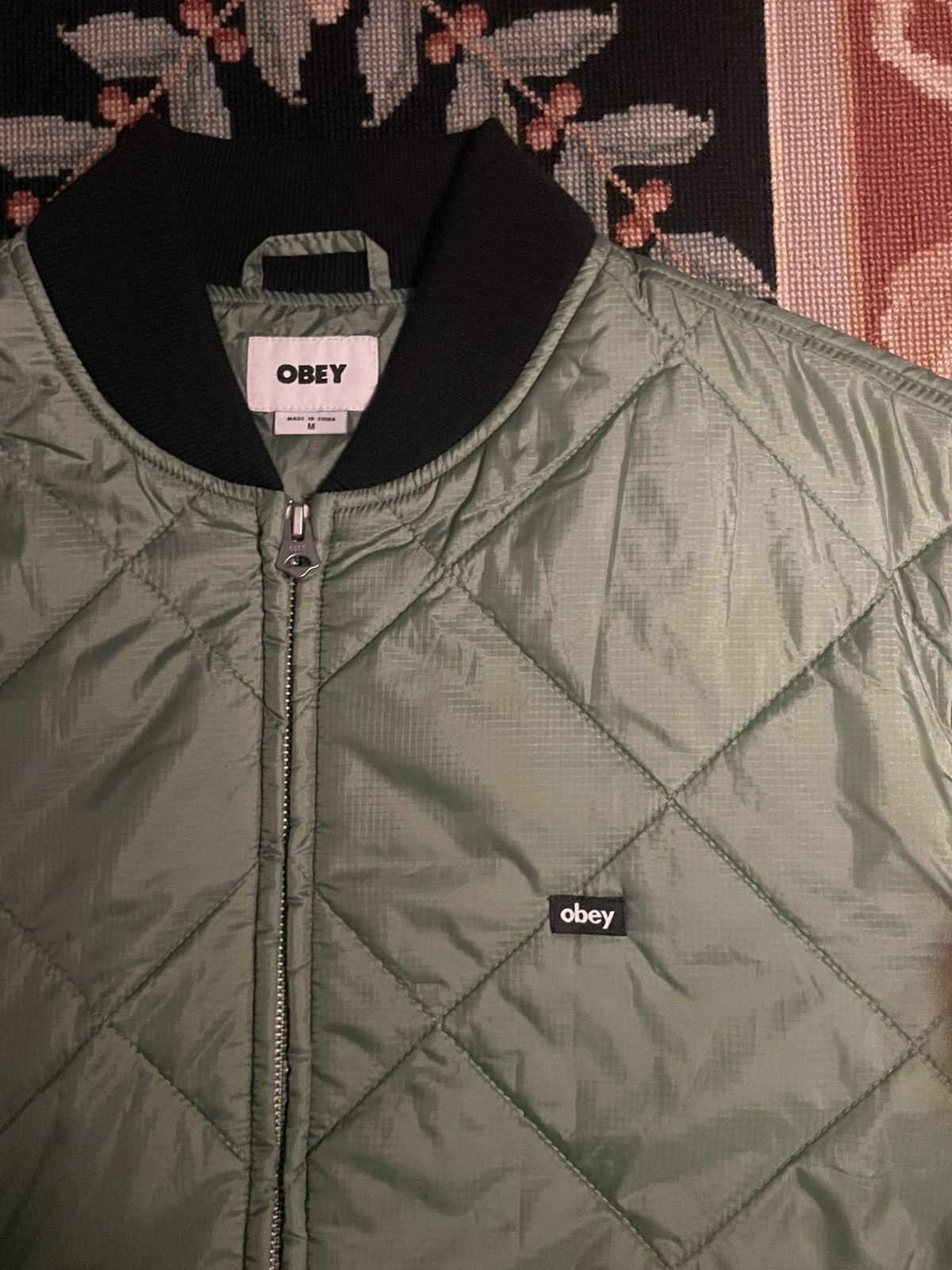 Obey OBEY Quilted Bomber Jacket Size US M / EU 48-50 / 2 - 3 Thumbnail