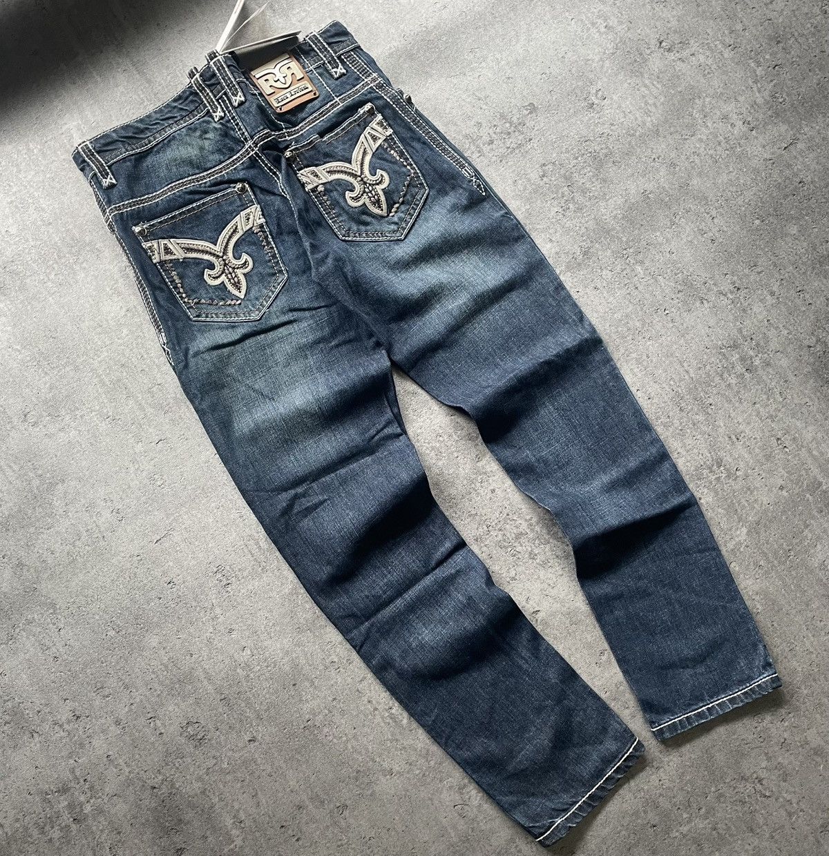 Rock Revival NWT Rock Revival Billy Straight Fit Pocket Logo Pan Size US 32 / EU 48 - 3 Thumbnail