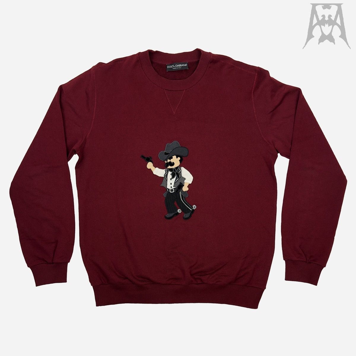 image of Dolce Gabbana Cowboy Knitwear in Burgundy Red, Men's (Size Large)