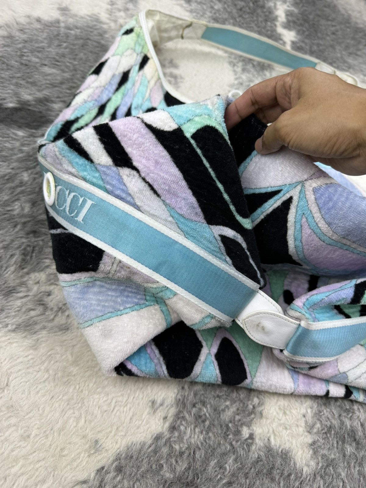 Emilio Pucci ‼️ARCHIVED‼️90s EMILIO PUCCI Iconic Extra Large Hobo/Tote Bag Size ONE SIZE - 7 Thumbnail