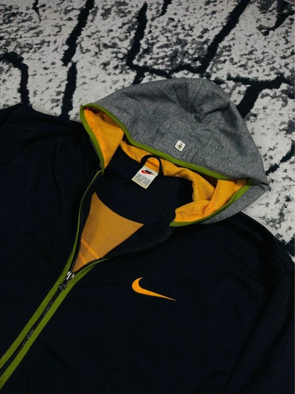 Nike Vintage 90s Nike Basketball Jacket L Gray Black Size US L / EU 52-54 / 3 - 3 Thumbnail