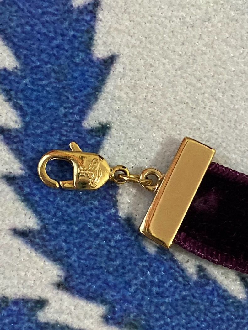 Vivienne Westwood Vivienne Westwood A wine-red purple pearl velvet choker ne Size ONE SIZE - 9 Thumbnail