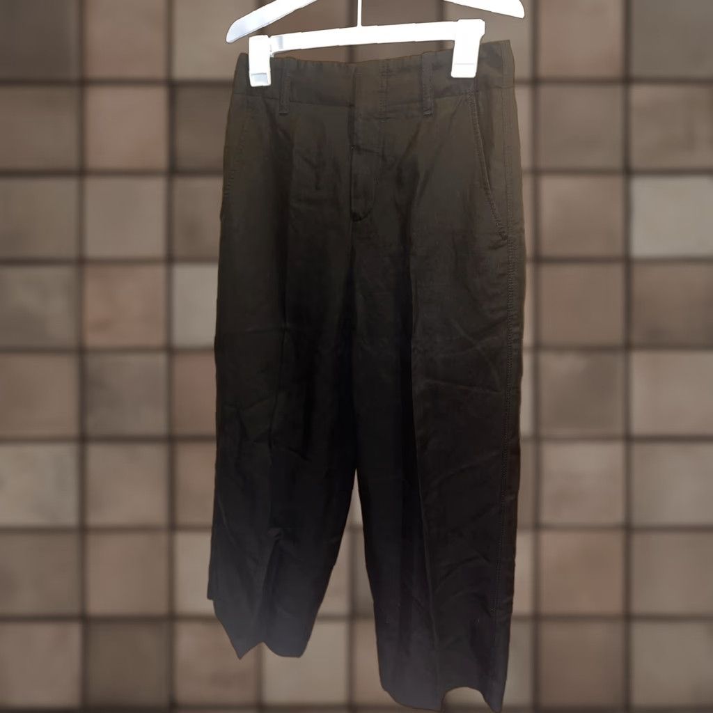 Vince Vince Womens High Rise Crop Wide Leg Pants Culottes Black Size 0 Size 25" / US 0 / IT 36 - 1 Thumbnail