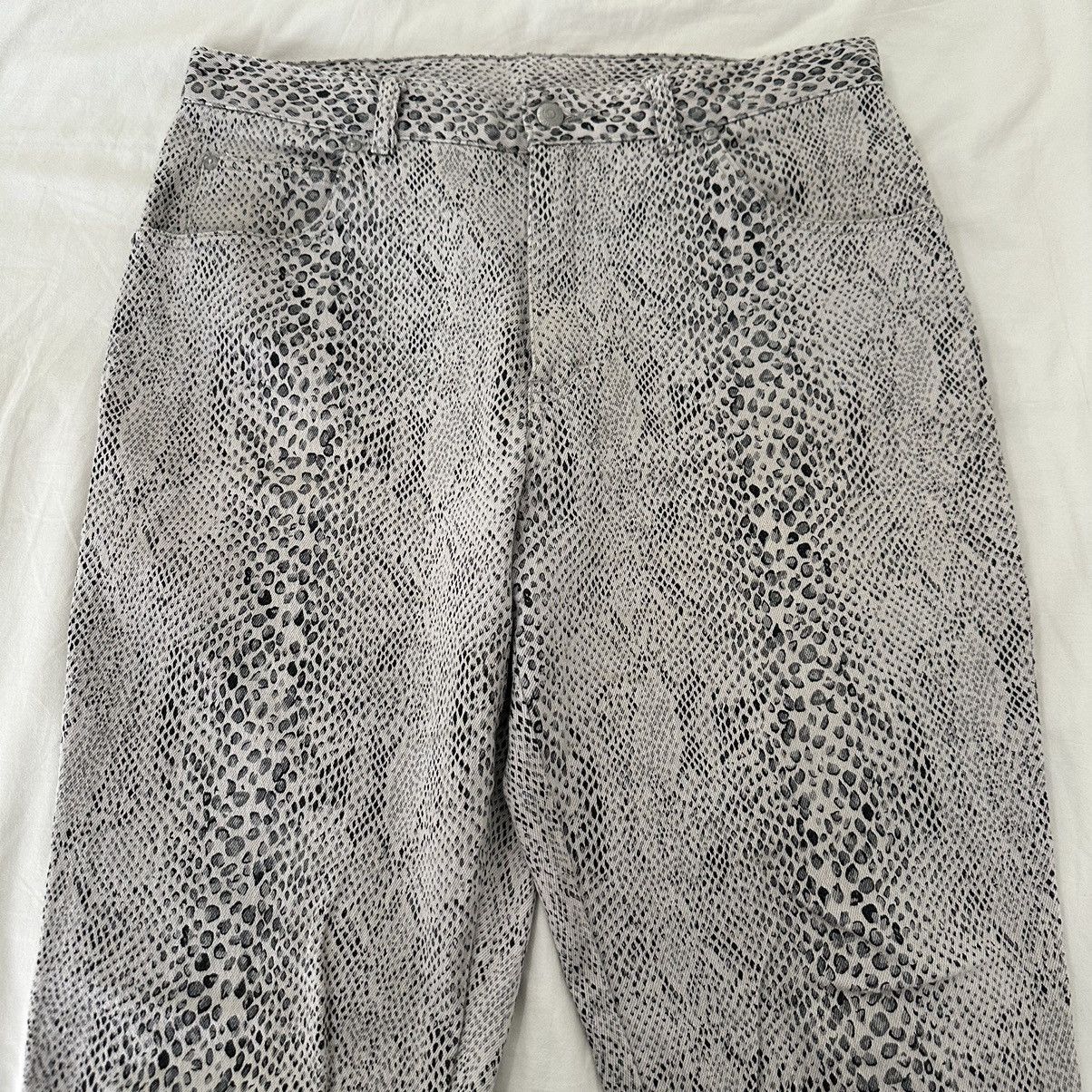 INTERNATIONAL MALE Python Snake Print Jeans