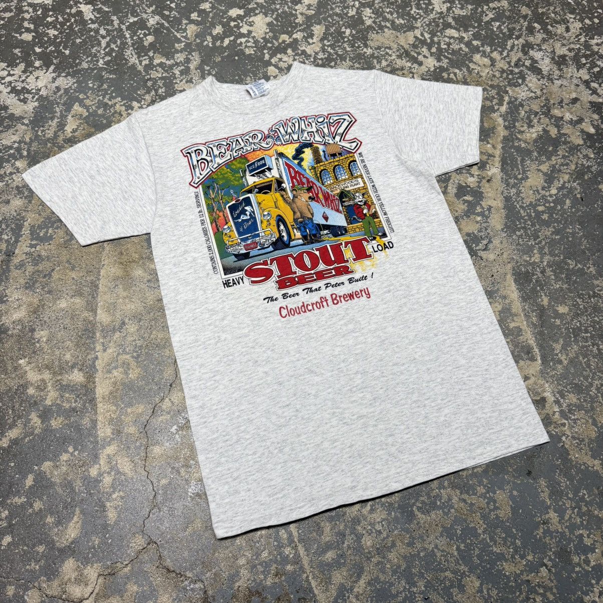 Vintage Vintage Bear Whiz Stout Beer Funny Joke Tshirt Size US M / EU 48-50 / 2 - 8 Thumbnail