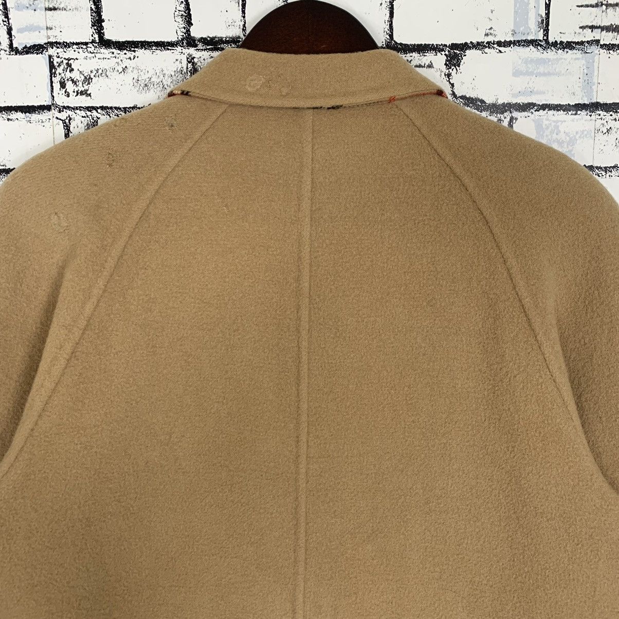 Burberry × Vintage Luxury Brand Burberry Nova Check Long Pea Coat Jacket Size M / US 6-8 / IT 42-44 - 8 Thumbnail