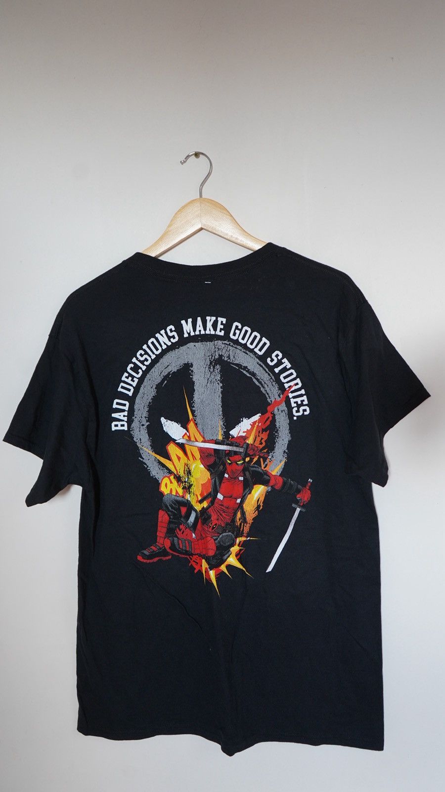 Other Black Puff Print Deadpool Tee Size US L / EU 52-54 / 3 - 2 Thumbnail
