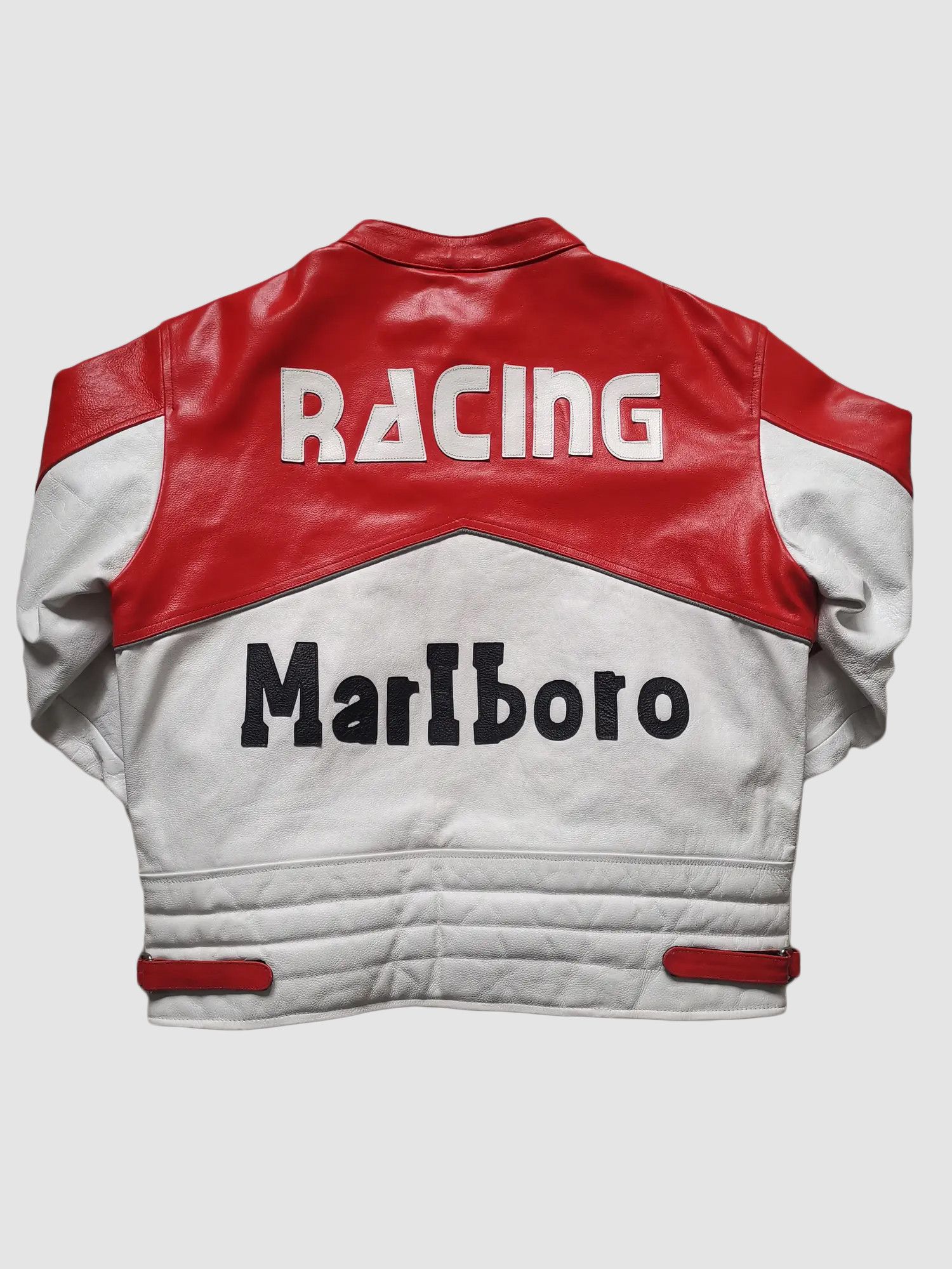 Marlboro RARE MARLBORO LEATHER JACKET RACING 1990s VINTAGE Size M / US 6-8 / IT 42-44 - 2 Thumbnail