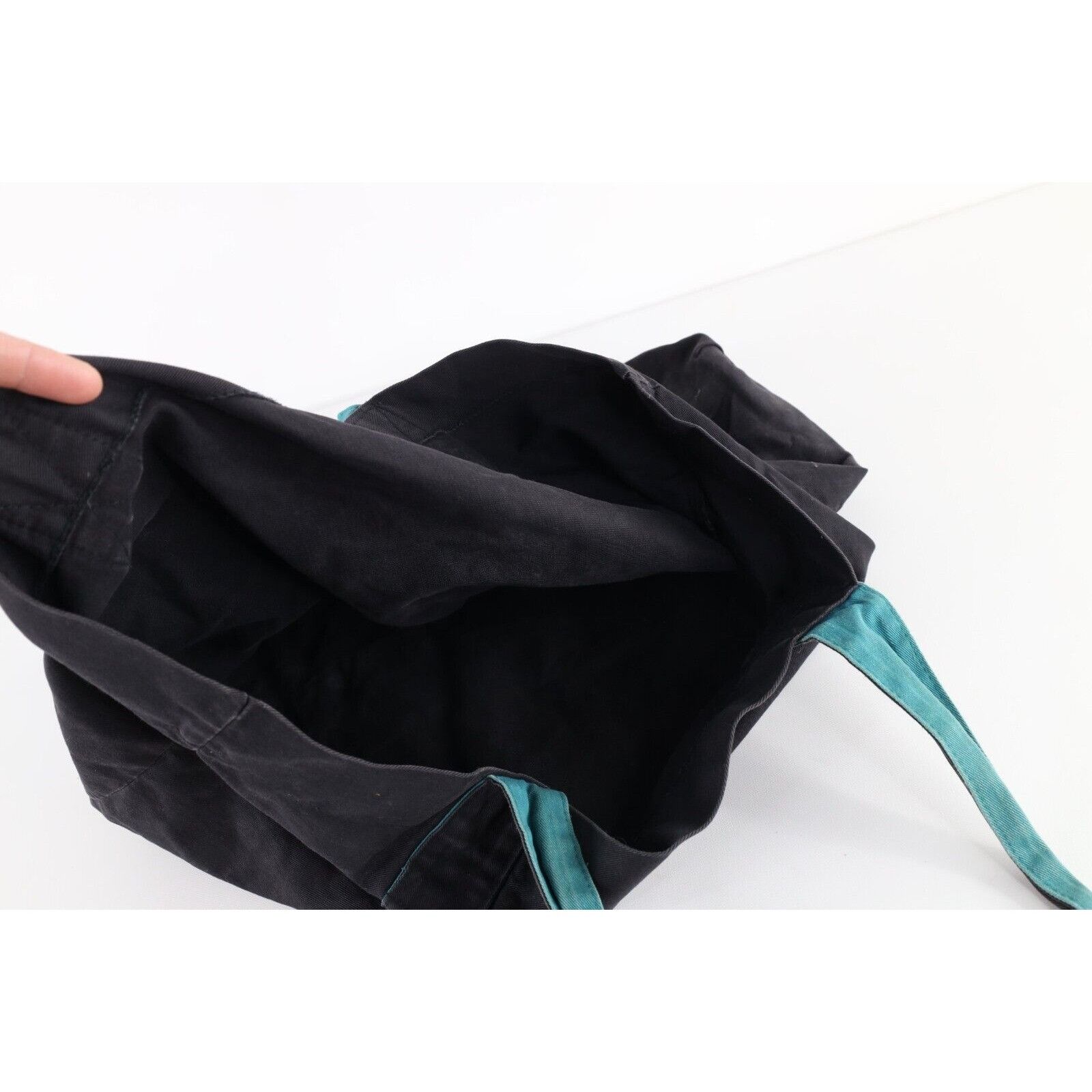 Esprit × Vintage Vintage 90s Esprit Distressed Big Canvas Handled Bag Size ONE SIZE - 9 Thumbnail