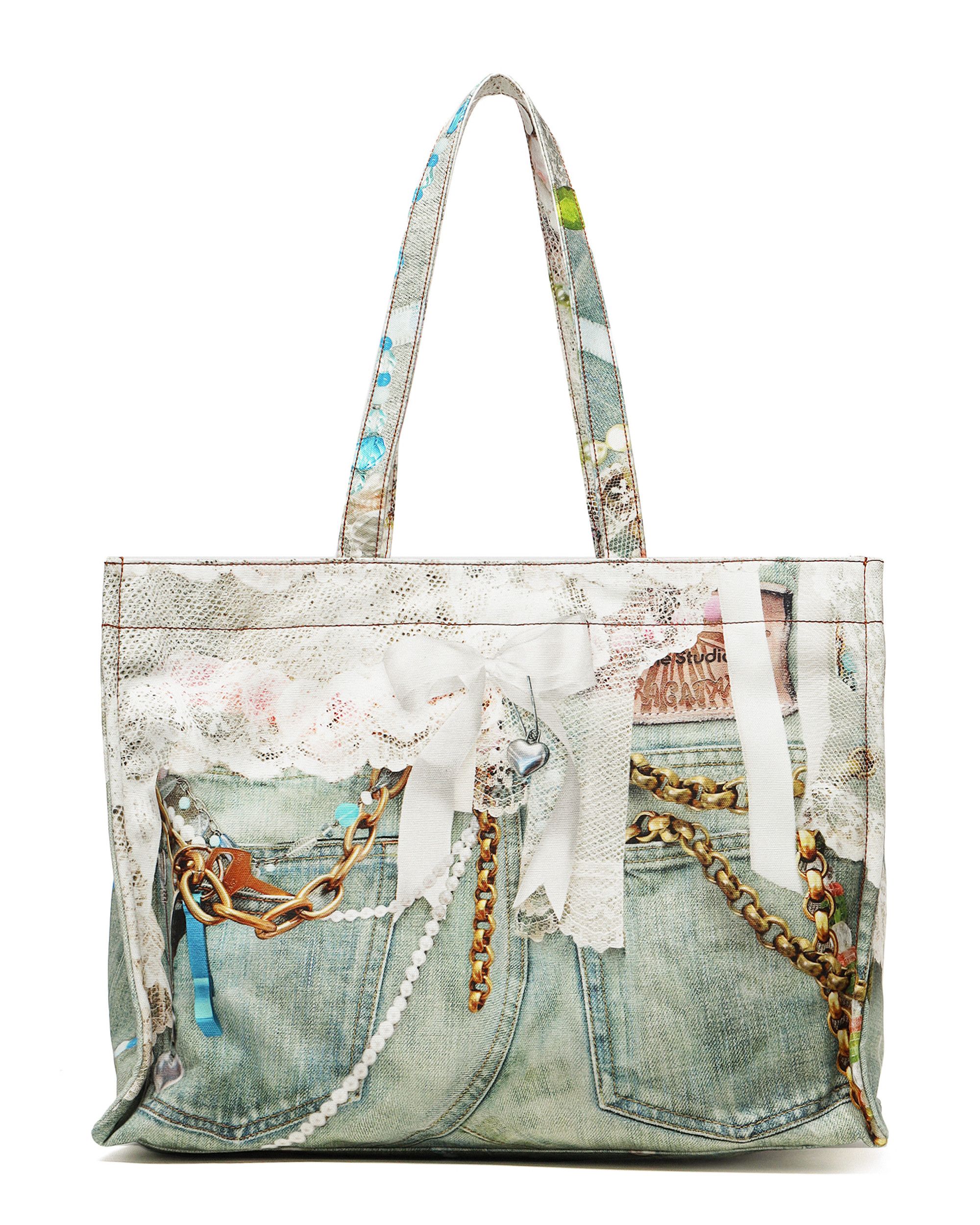Acne Studios Acne Studios Jewelry Printed Cinnabar Peace Tote Size ONE SIZE - 1 Thumbnail