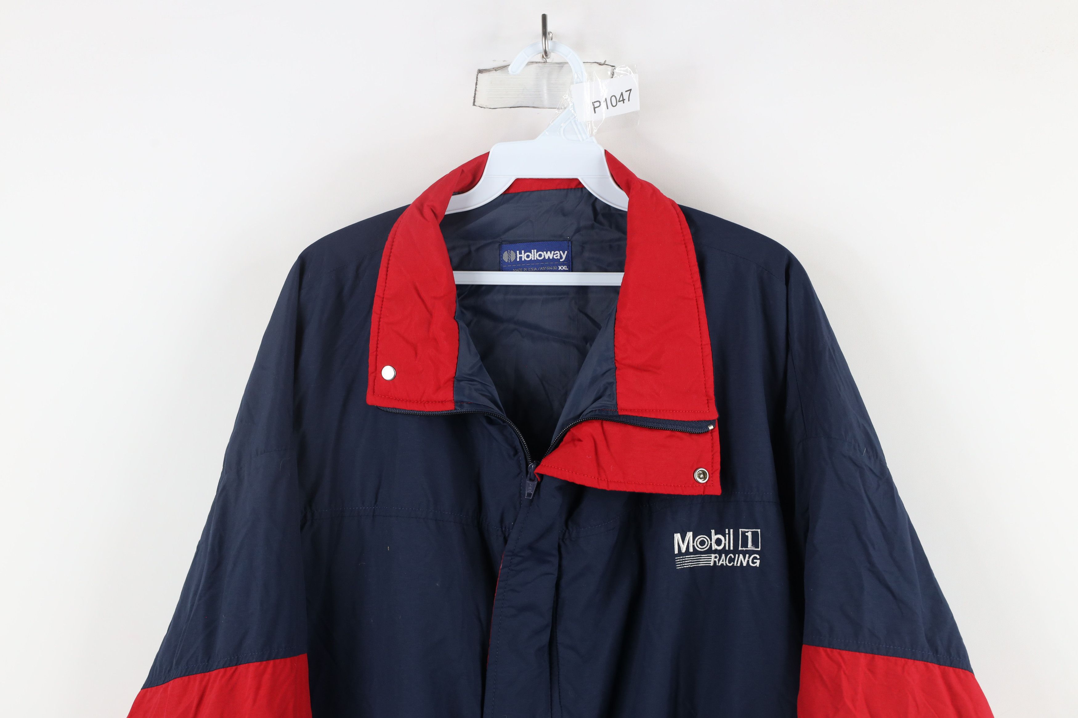 Vintage Vintage 90s NASCAR 1 Racing Striped Windbreaker Jacket USA Size US XXL / EU 58 / 5 - 2 Thumbnail