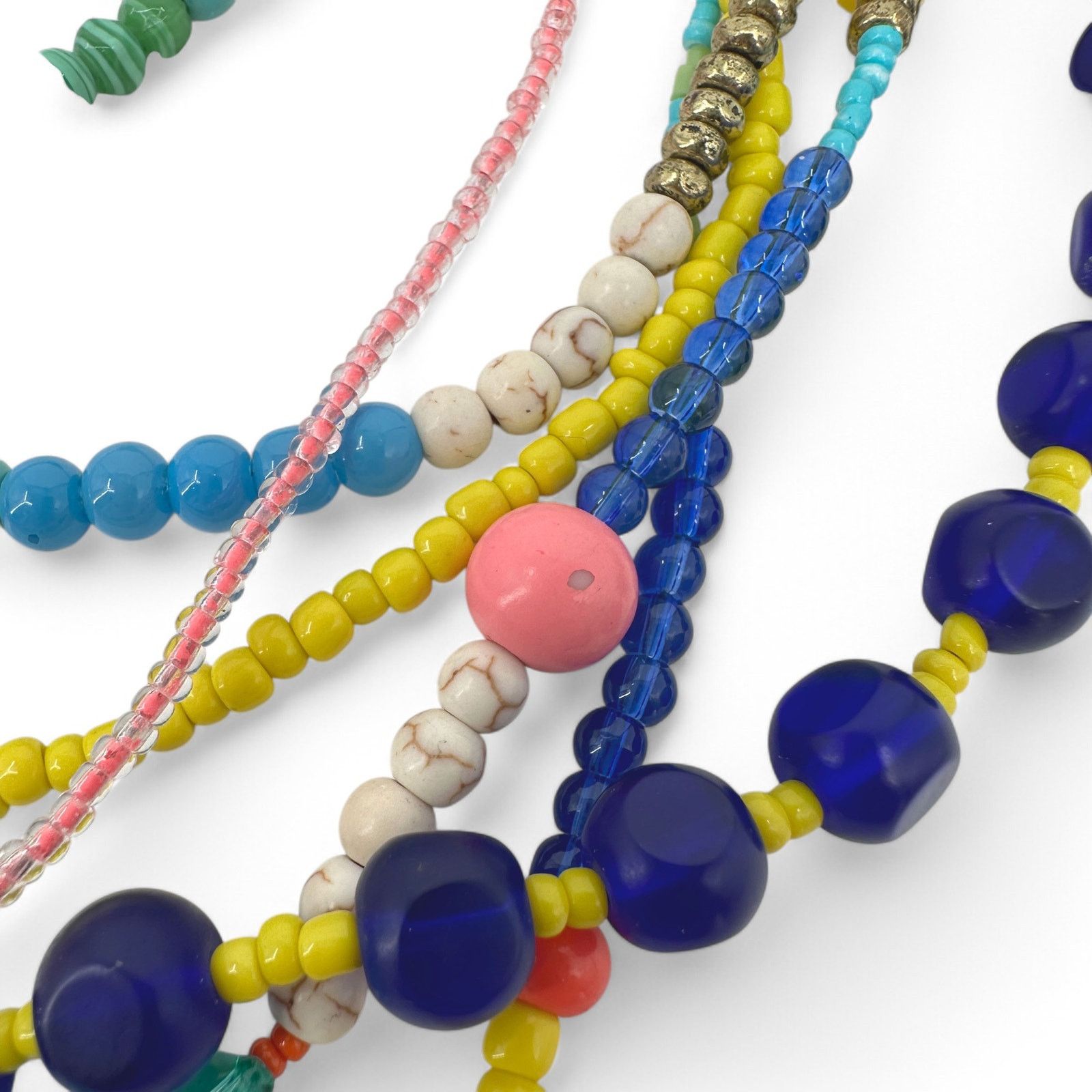 Vineyard Vines Vineyard Vines Colorful Layered Boho Statement Necklace Size ONE SIZE - 5 Thumbnail