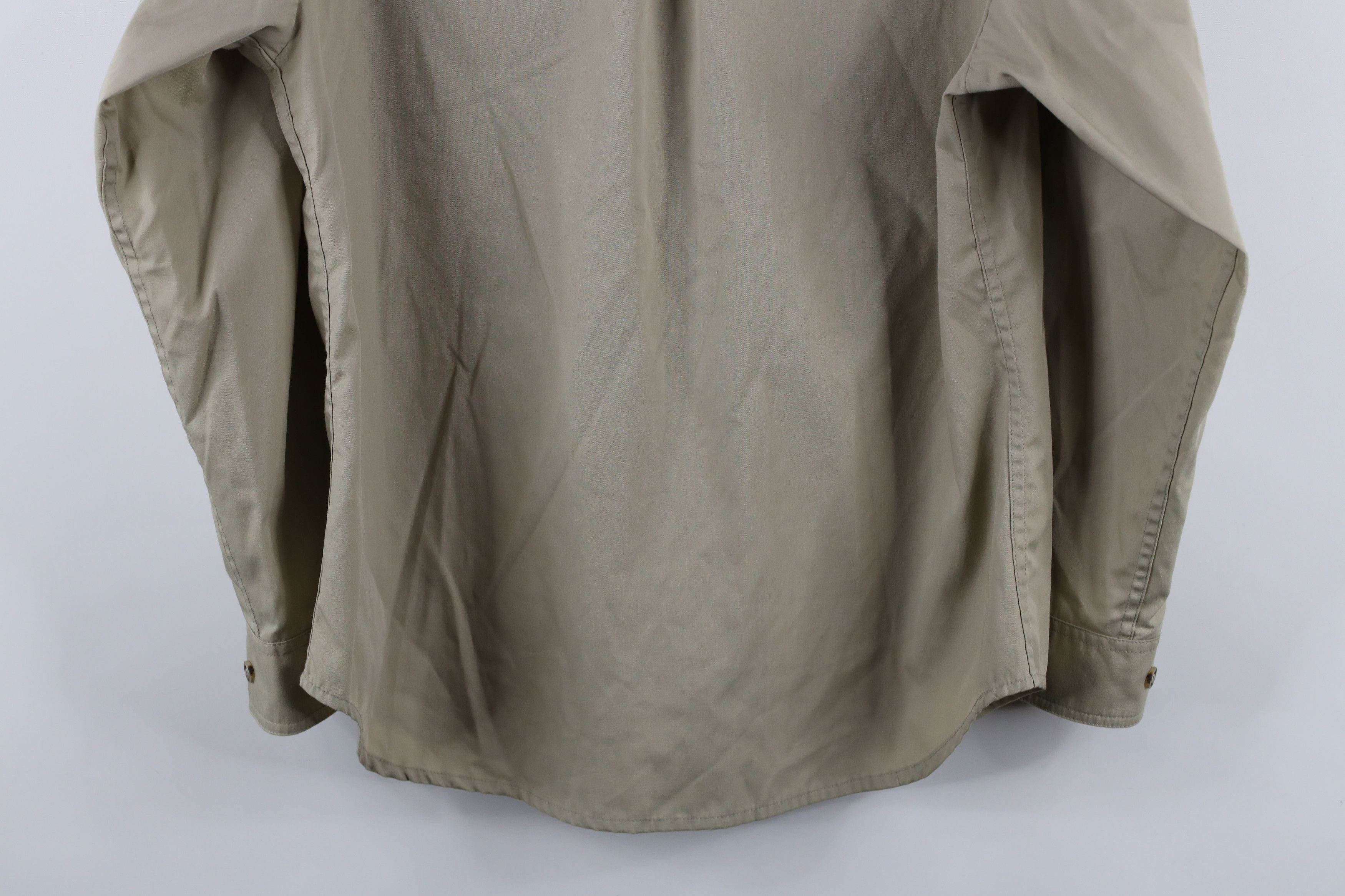 Tilley × Vintage Vintage 90s Tilley Endurables Collared Button Shirt Beige Size S / US 4 / IT 40 - 11 Thumbnail