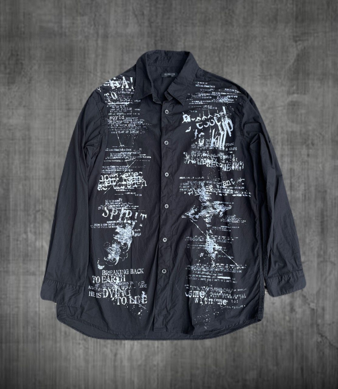 If Six Was Nine 2000s Japanese archive Vkei Dark Poem Button Up Shirts Y2K Size US XL / EU 56 / 4 - 1 Thumbnail