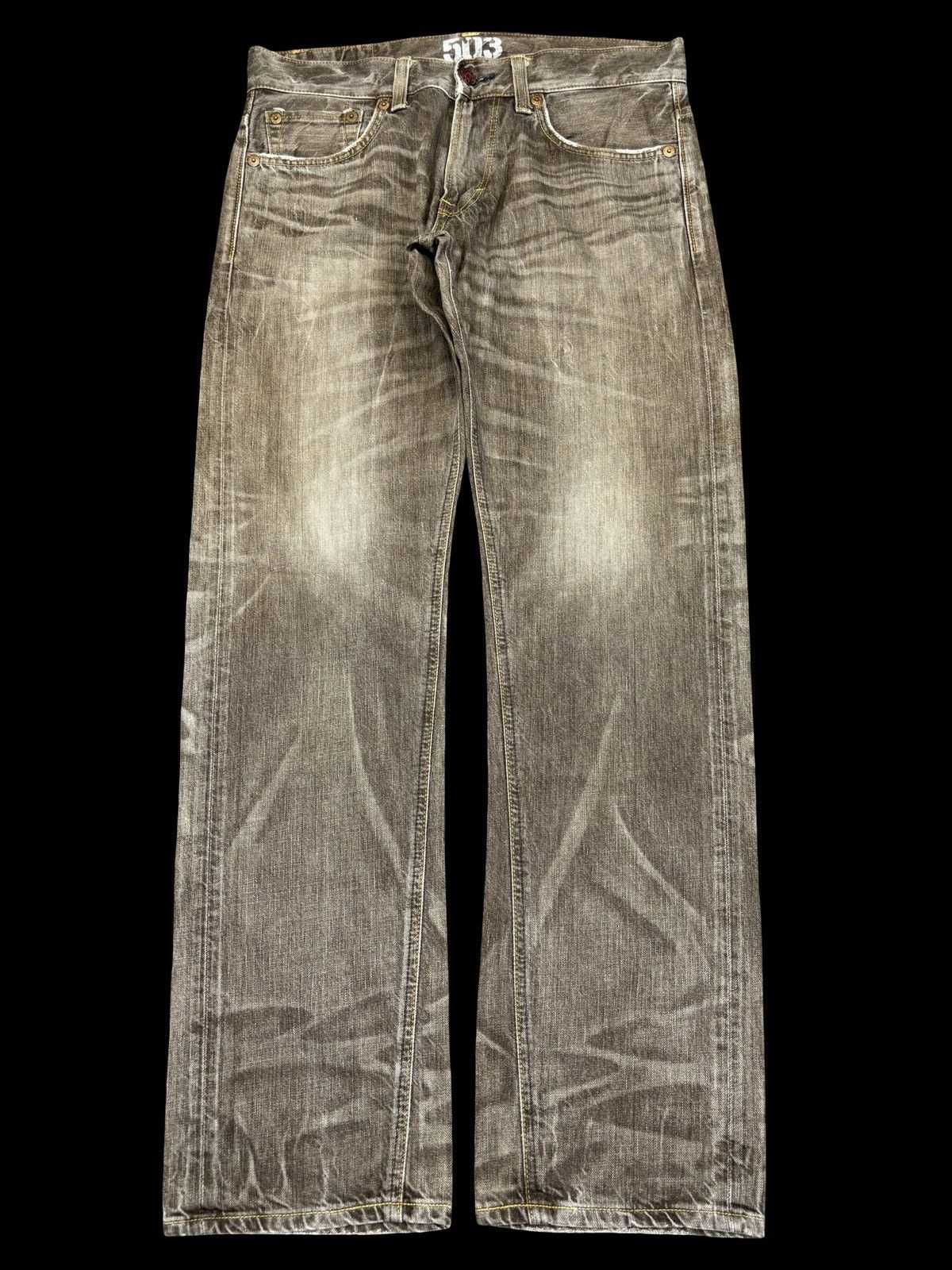 Edwin 💥Archival Fades💥Sick Edwin 503 Brown Denim K20 Size US 35 - 1 Thumbnail