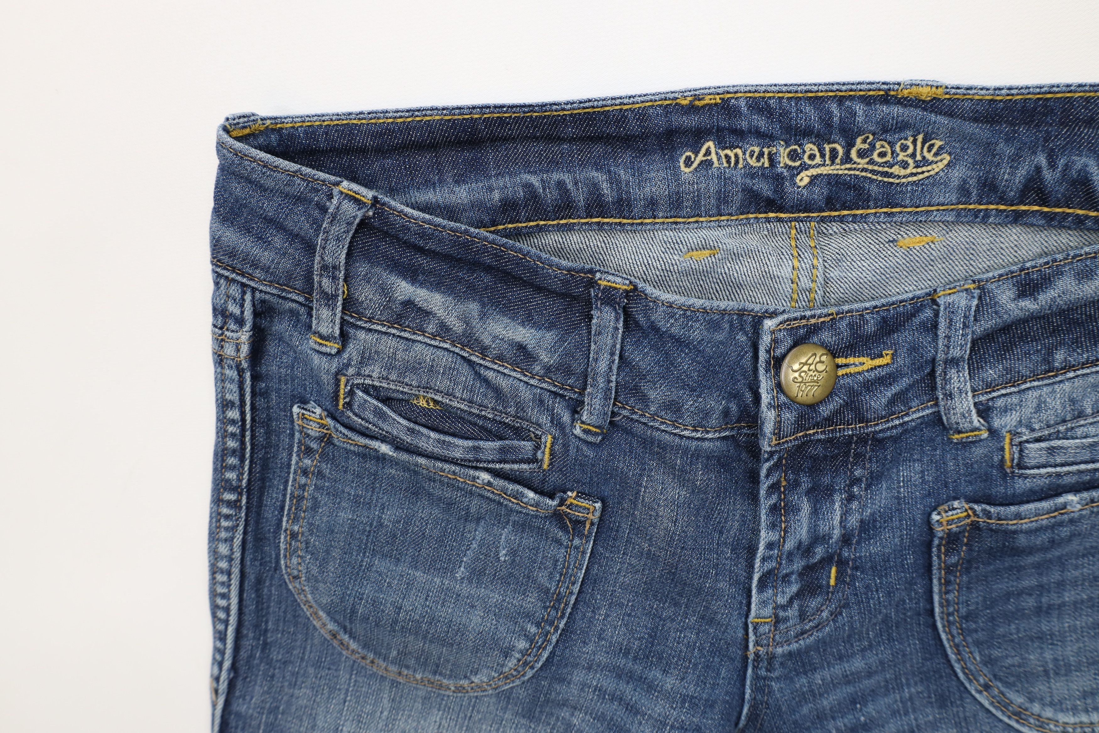 American Eagle Outfitters Vintage 90s Y2K American Eagle Outfitters Wide Leg Jeans Size 30" / US 8 / IT 44 - 8 Thumbnail