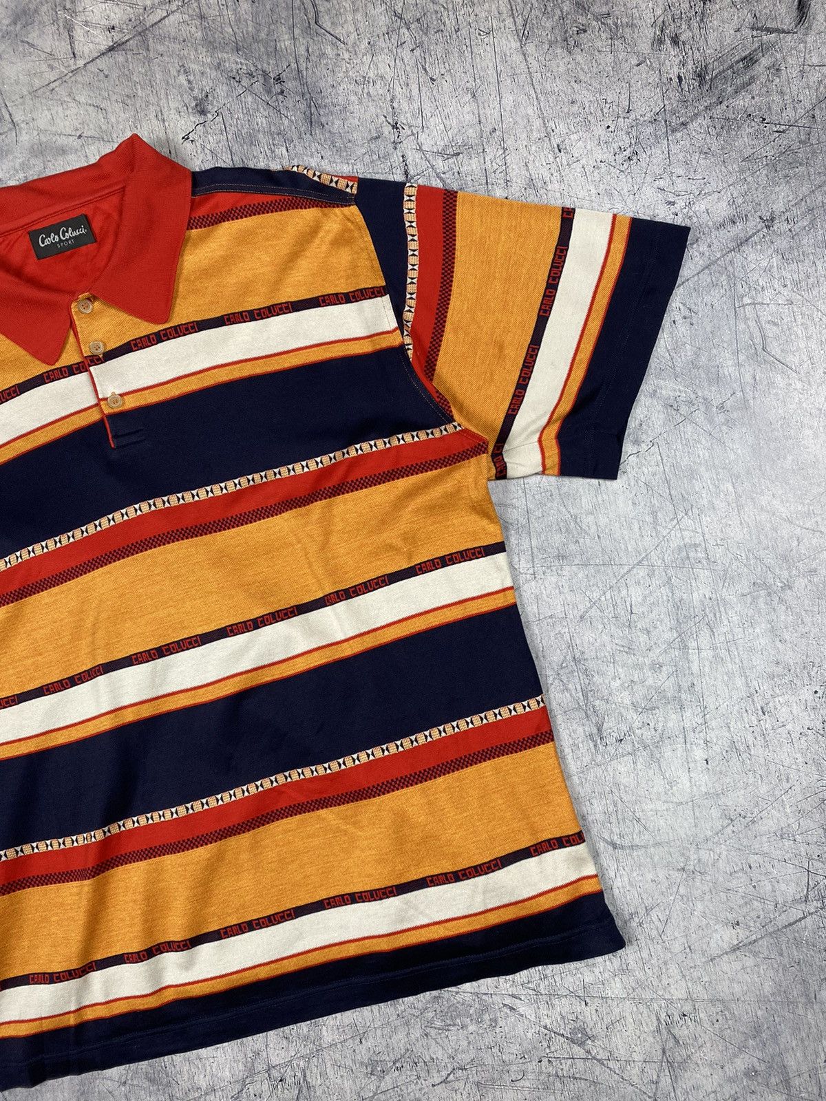 Carlo Colucci Vintage Carlo Colucci Sport Designer Luxury Polo Shirt Size US XL / EU 56 / 4 - 4 Thumbnail