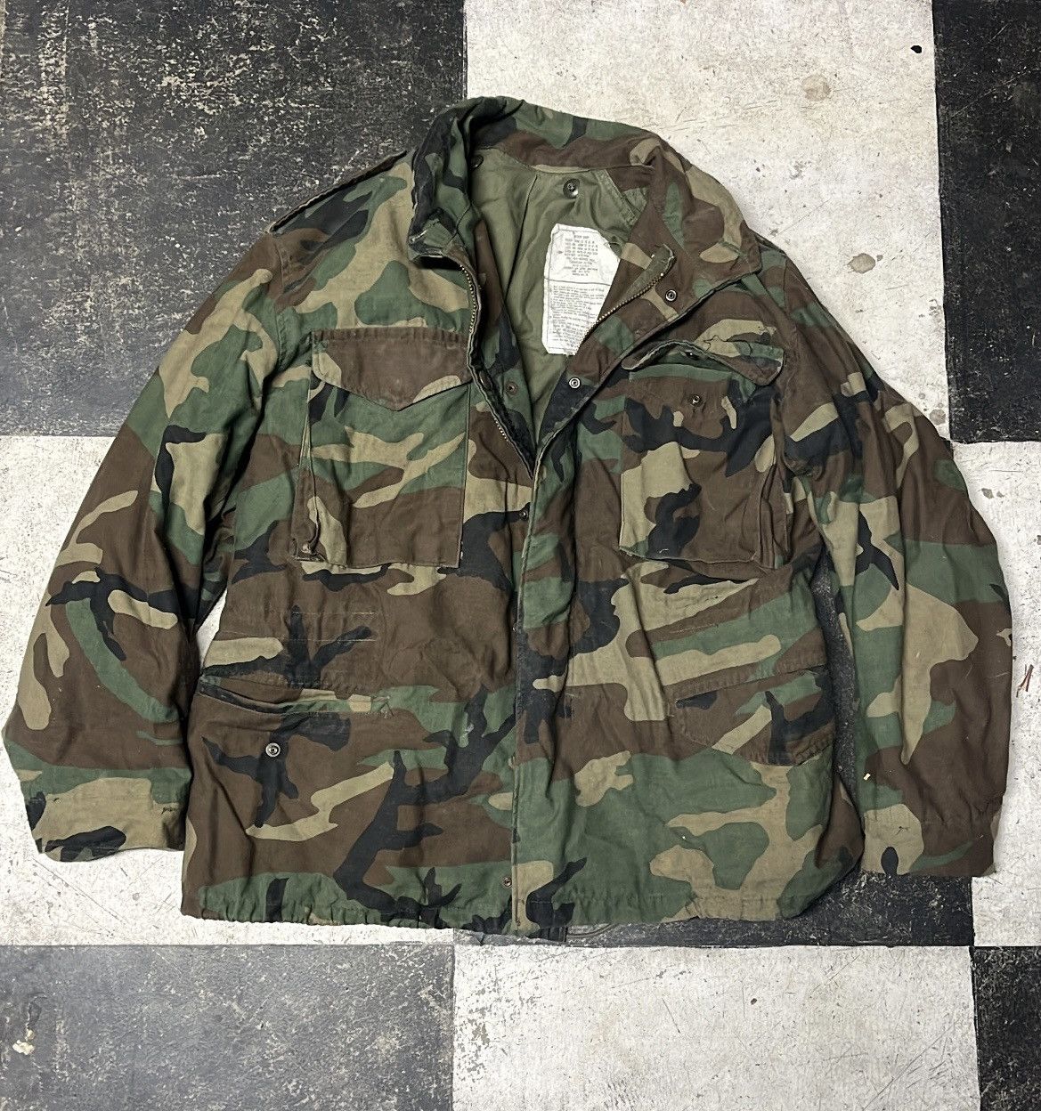 Other Vintage US Military Jungle Camo Fatigue Jacket Size US M / EU 48-50 / 2 - 1 Thumbnail