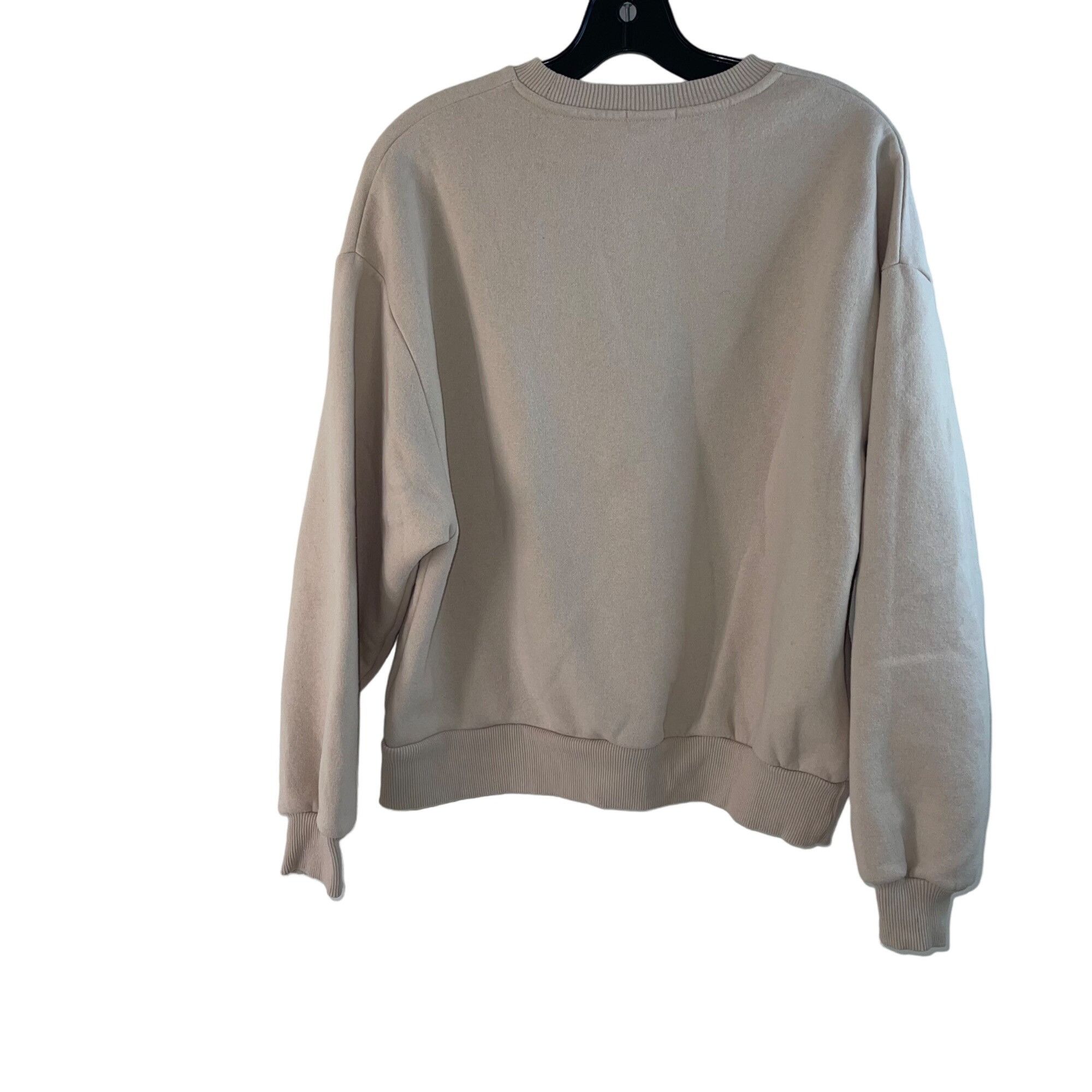 Stradivarius Stradivarius Womens Sweatshirt Size XS Beige Size XS / US 0-2 / IT 36-38 - 2 Thumbnail