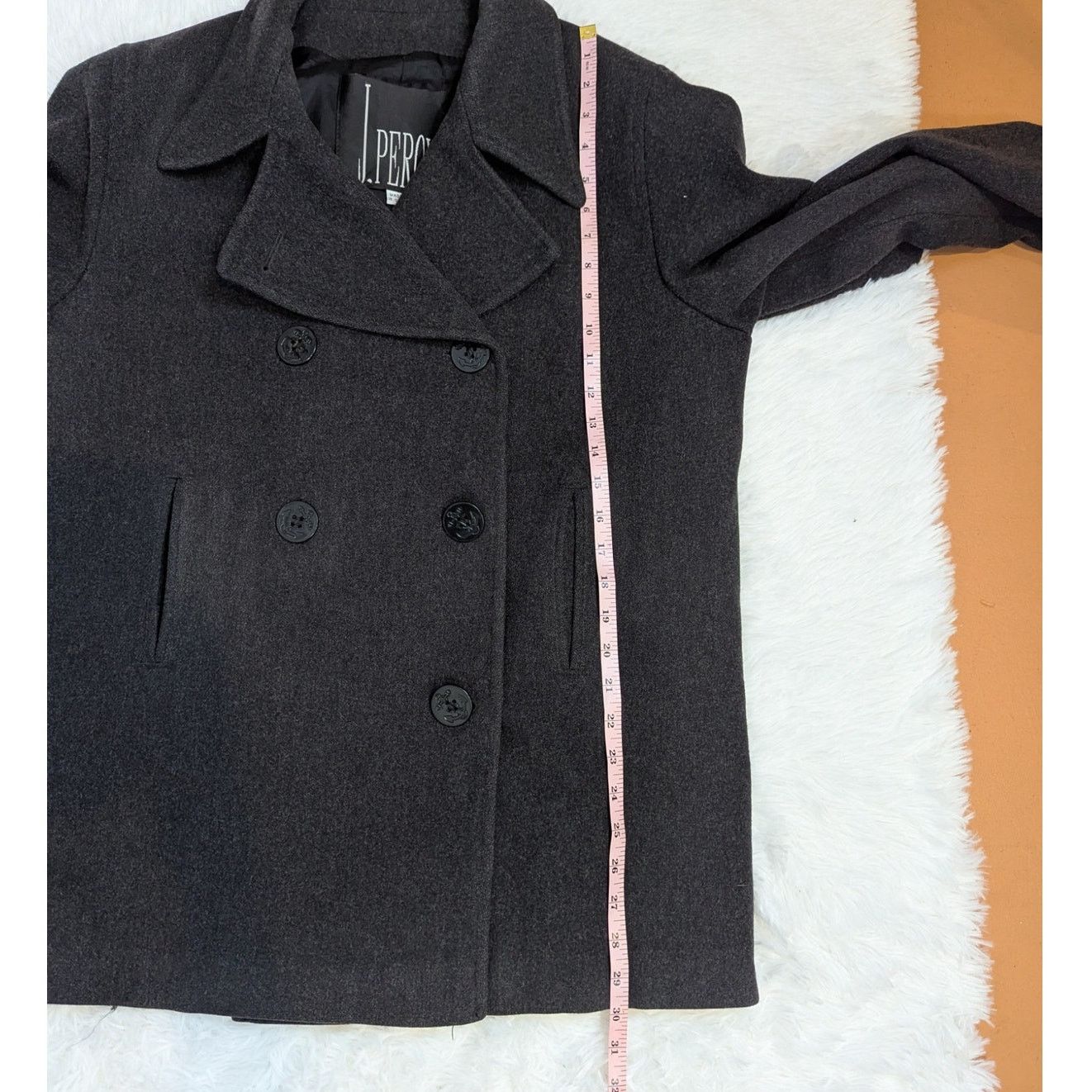 Other J. Percy Double Breasted Peacoat Gray Size 10 Size L / US 10 / IT 46 - 10 Thumbnail