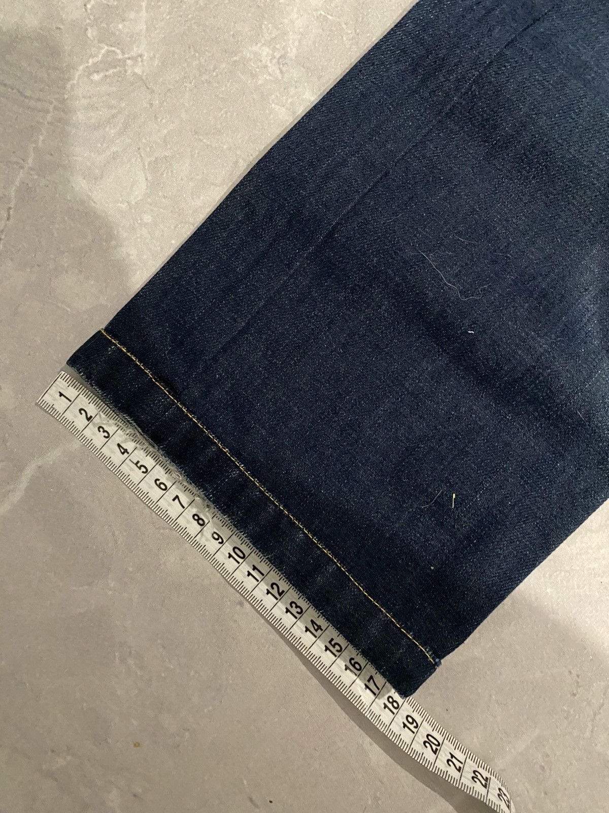 Japanese Brand RARE Destroyed Number Nine Slim Jean / Cosmic Indigo Size US 31 - 6 Thumbnail