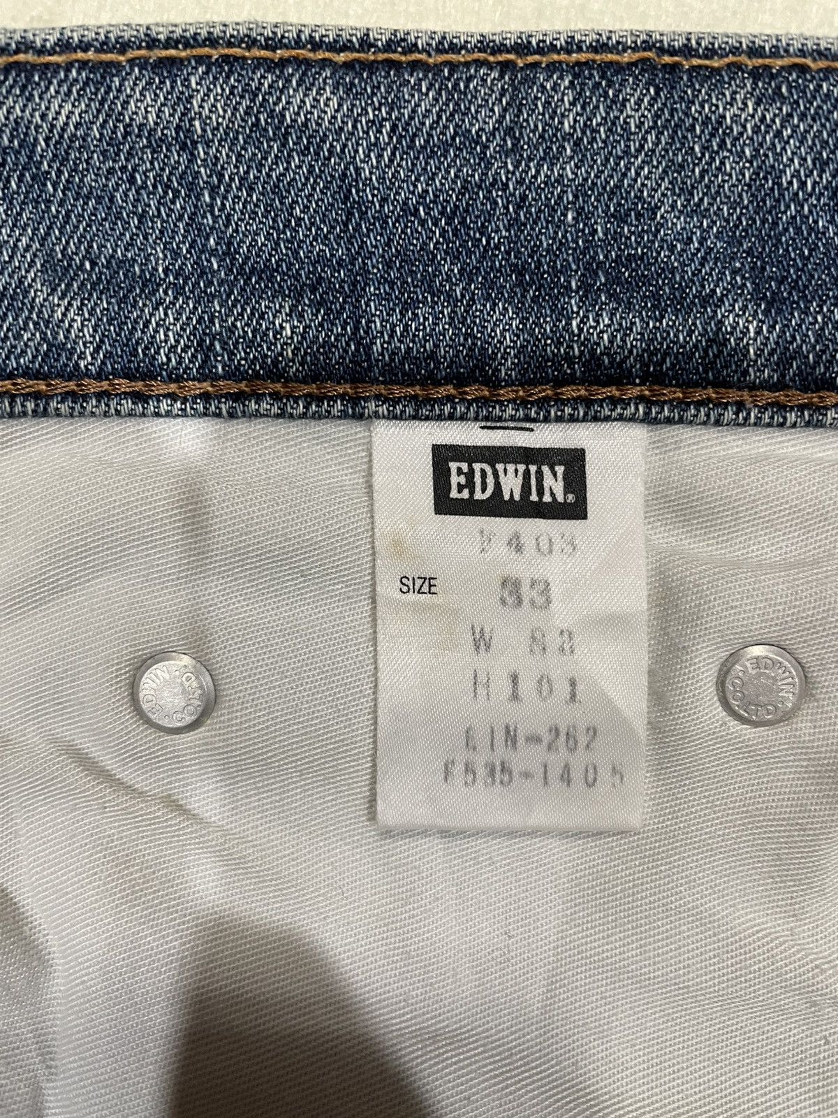 Edwin Vintage Edwin International Basic Distressed Mudwash Jeans Size US 34 / EU 50 - 8 Thumbnail