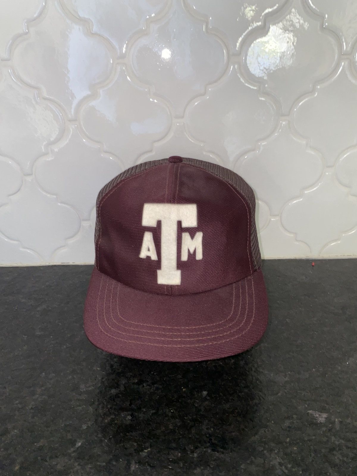 Vintage 80s Texas ATM logo trucker hat
