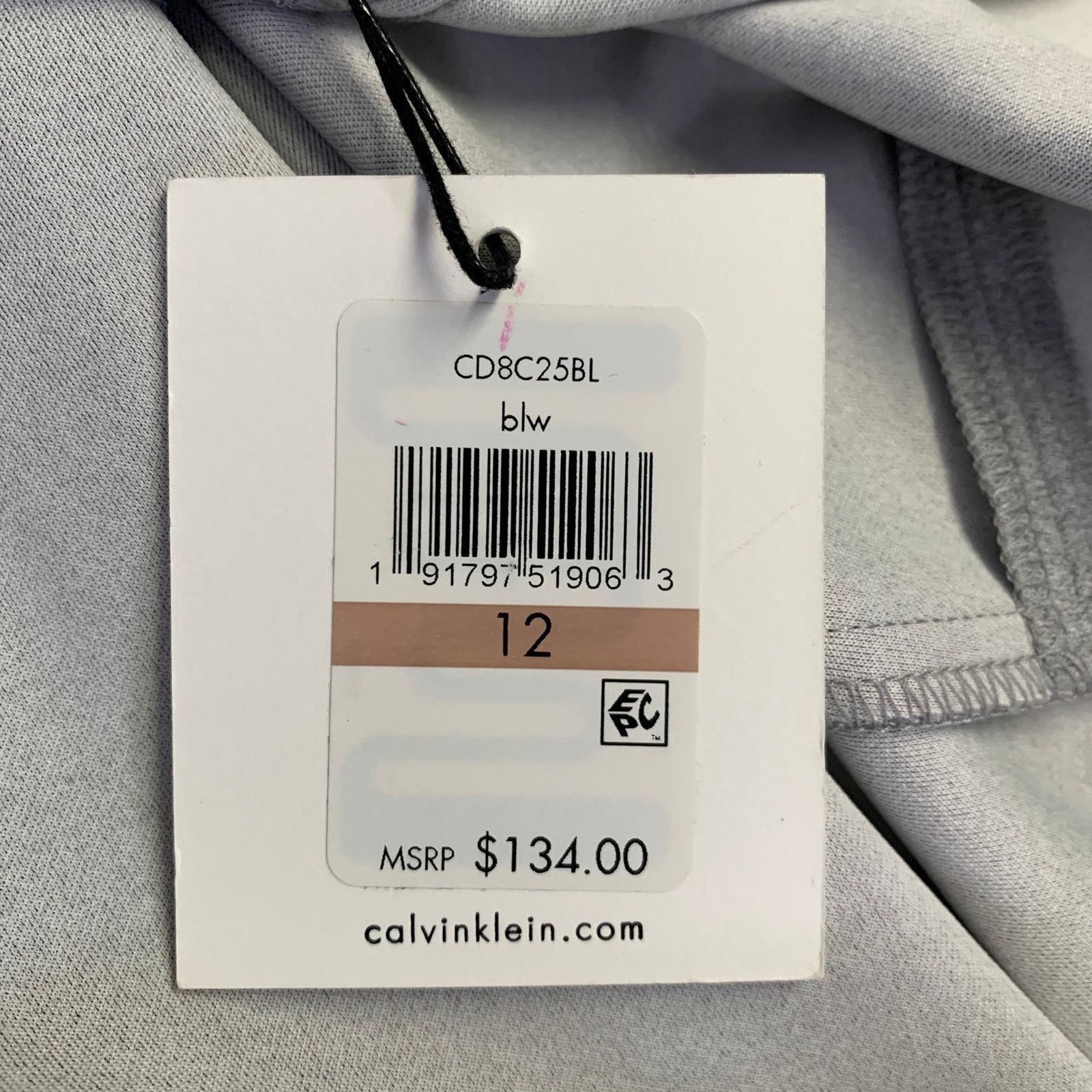 Calvin Klein Size 12 Gray Polyester Blend Heather Sleeveless Dress Size XL / US 12-14 / IT 48-50 - 5 Thumbnail