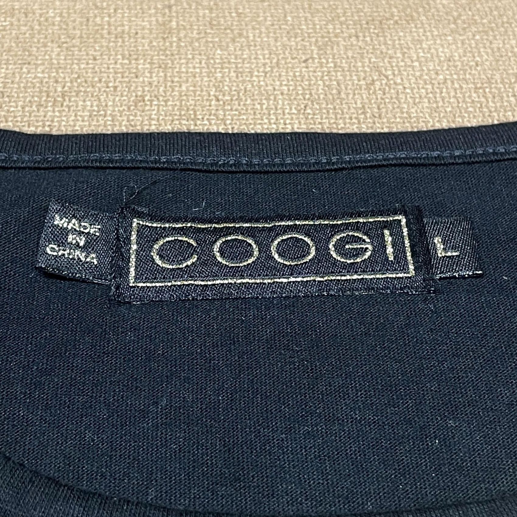 Coogi COOGI Sweatshirt Womens Large Black Gold Studded Cross Cold Shoulder Embellished Crew Neck Pullover Rhinestone Logo Graphic Size L / US 10 / IT 46 - 5 Thumbnail