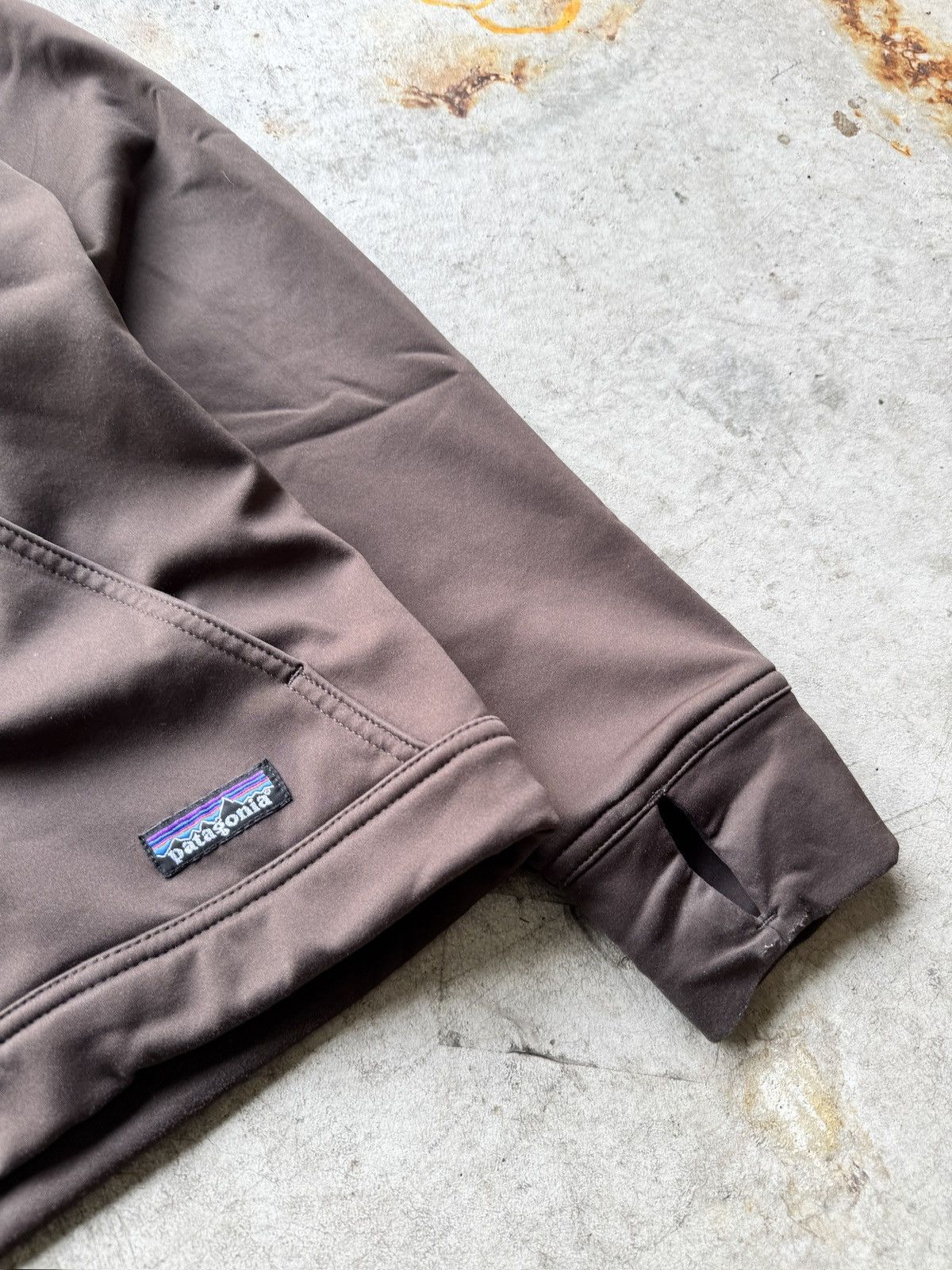 Patagonia × Vintage Vintage Y2K Patagonia brown zip up hoodie w thumb slits Size US S / EU 44-46 / 1 - 2 Thumbnail