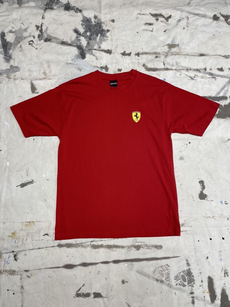 Vintage Ferrari Chest Logo T- Shirt- 2002