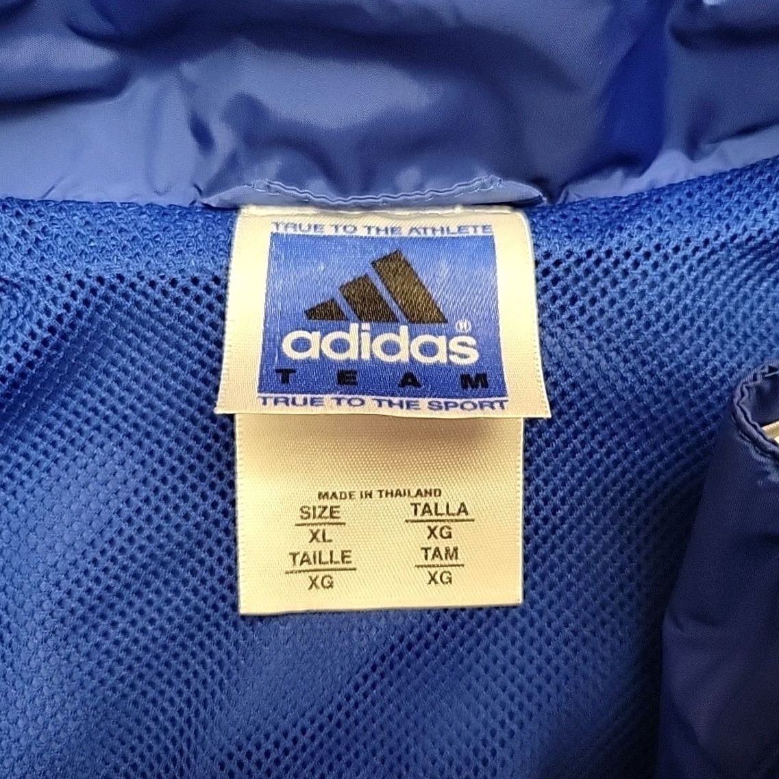 Adidas VINTAGE Adidas Jacket Mens XL Blue White Windbreaker Full Zip Track Y2K Retro Size US XL / EU 56 / 4 - 4 Thumbnail