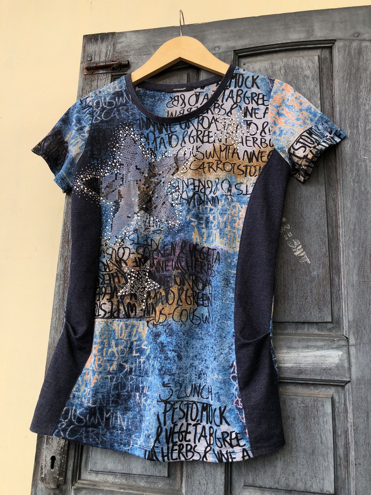 Japanese Brand Brodiaea Japanese Poem Party for She/Her with Denim Diamond Size M / US 6-8 / IT 42-44 - 6 Thumbnail