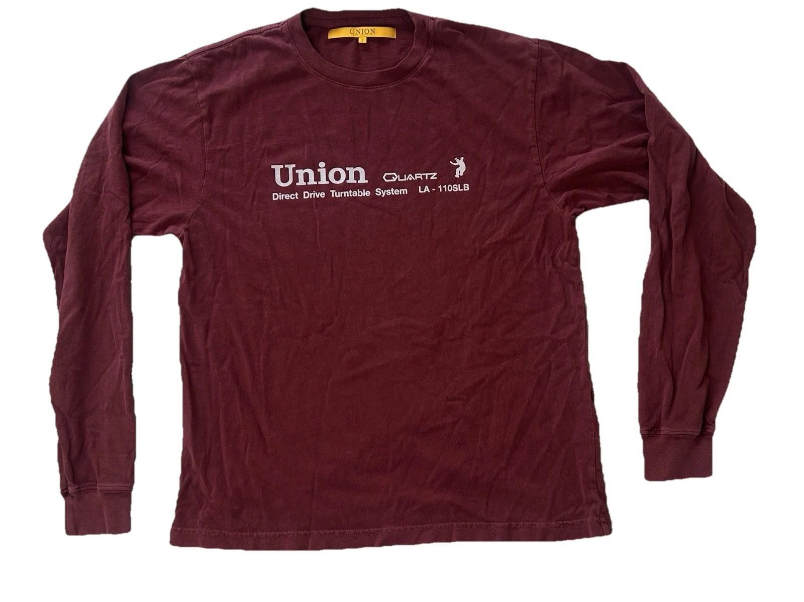 Union LA Union LA Turntable Maroon Longsleeve Small Los Angeles NWOT Size US S / EU 44-46 / 1 - 2 Thumbnail