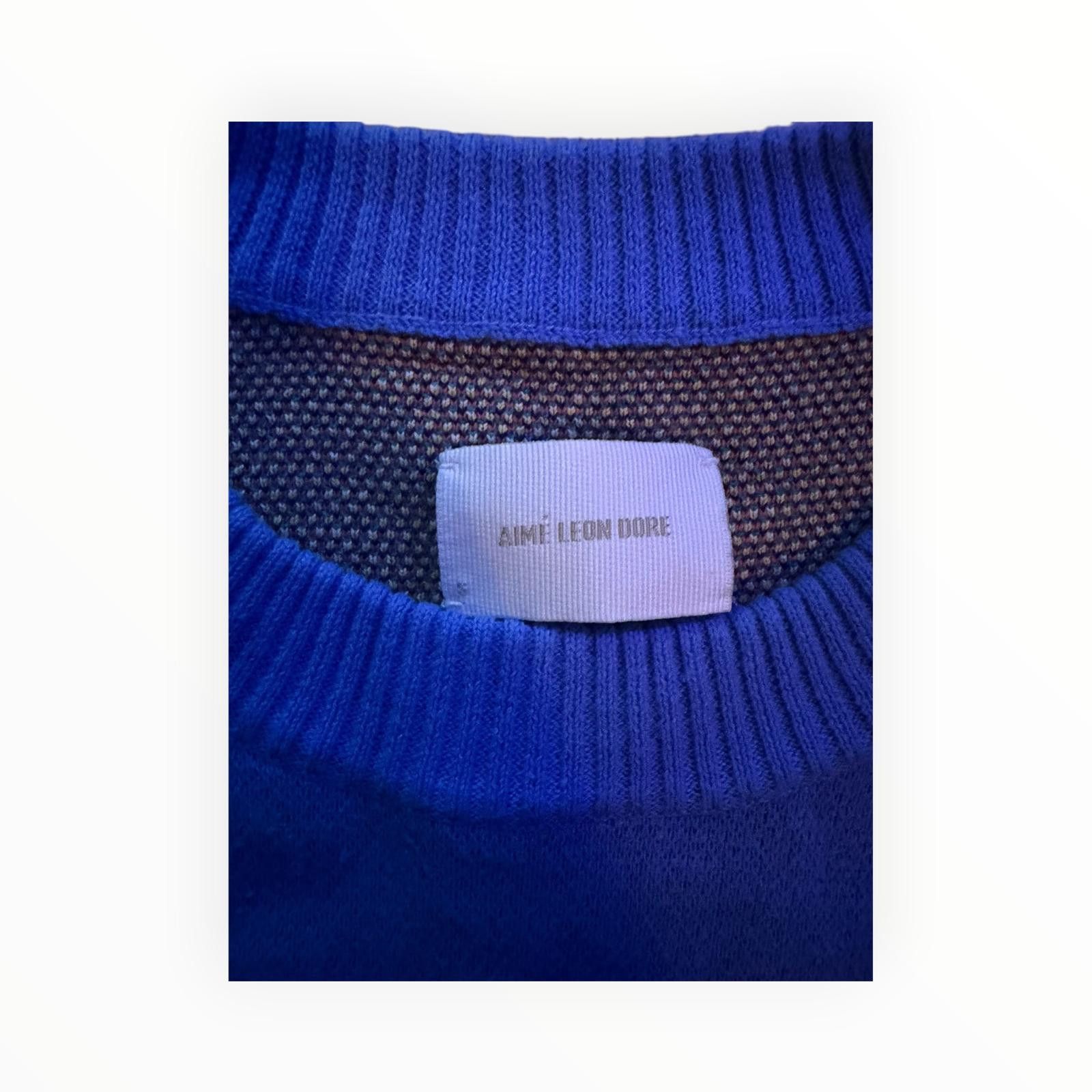 Aime Leon Dore Aimé Leon Dore Molyvos Knit Sweater Blue Size S Size US S / EU 44-46 / 1 - 5 Thumbnail